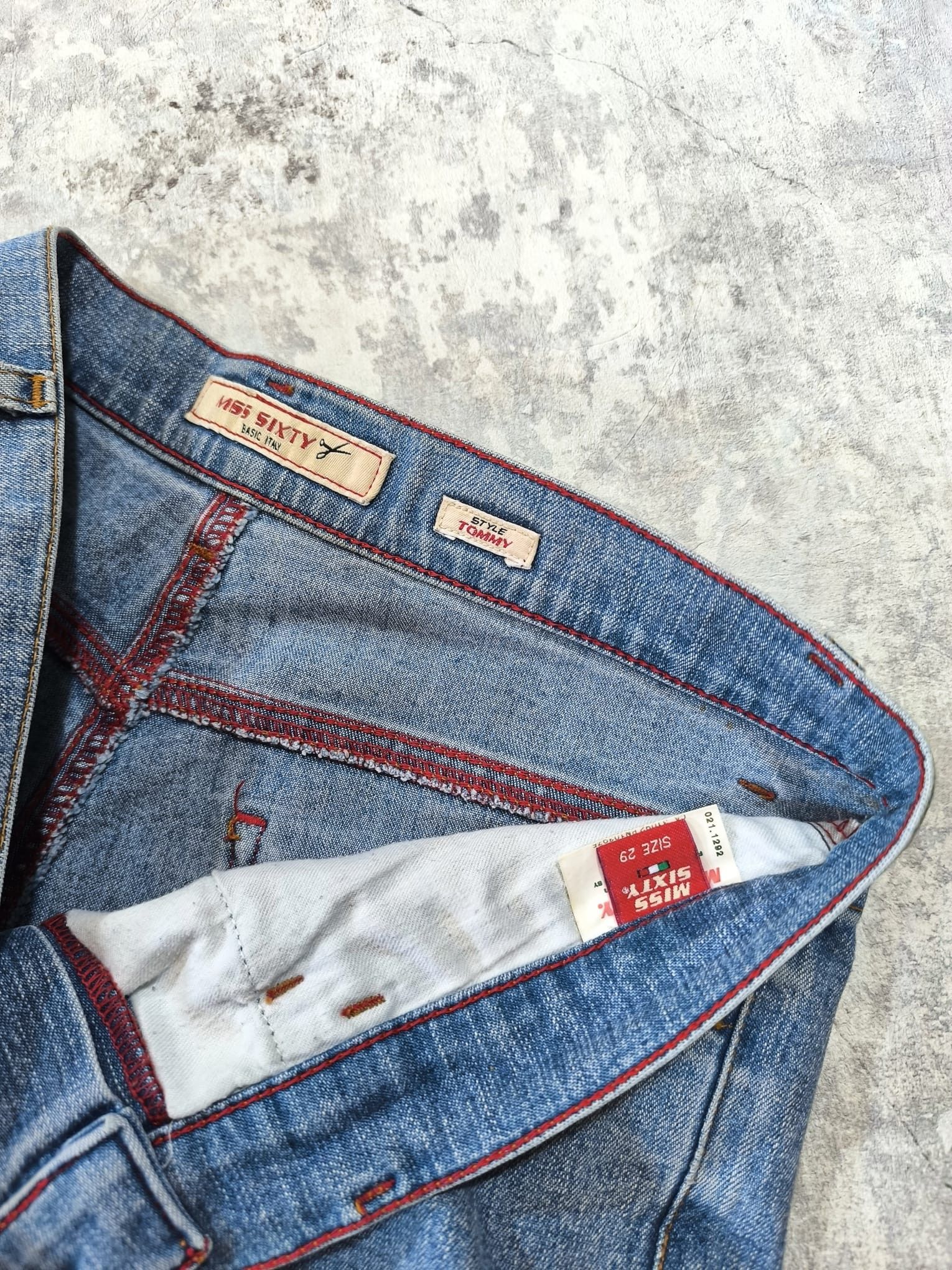 Miss Sixty VINTAGE MISS SIXTY FLARE JEANS BOOTCUT GRUNGE Size 30" / US 8 / IT 44 - 8 Thumbnail