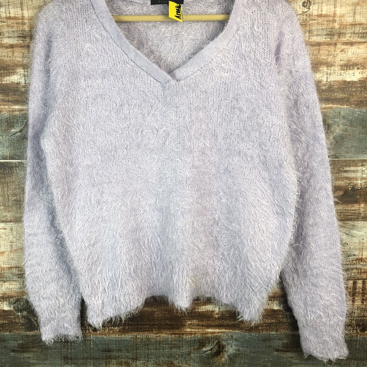Homespun Knitwear × Japanese Brand Believe Purple shaggy fur mohair Knitwear #A1881 Size M / US 6-8 / IT 42-44 - 6 Thumbnail