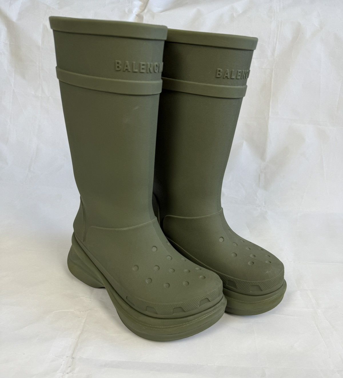 Balenciaga × Crocs Balenciaga x Crocs KANYE Boots | Grailed