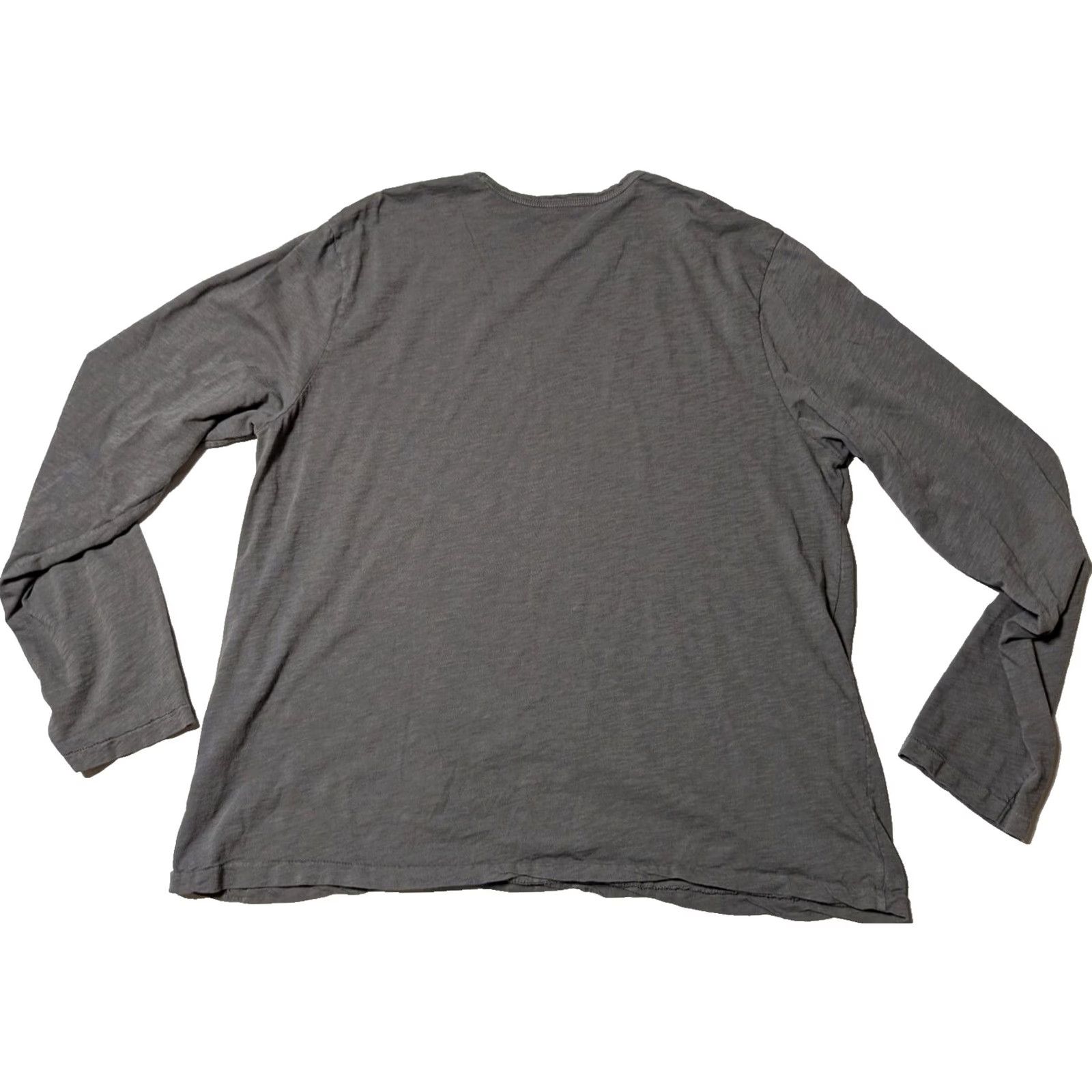 Lucky Brand LUCKY BRAND Men 2XL Gray Cotton Long Sleeve T-Shirt Size US XXL / EU 58 / 5 - 2 Thumbnail