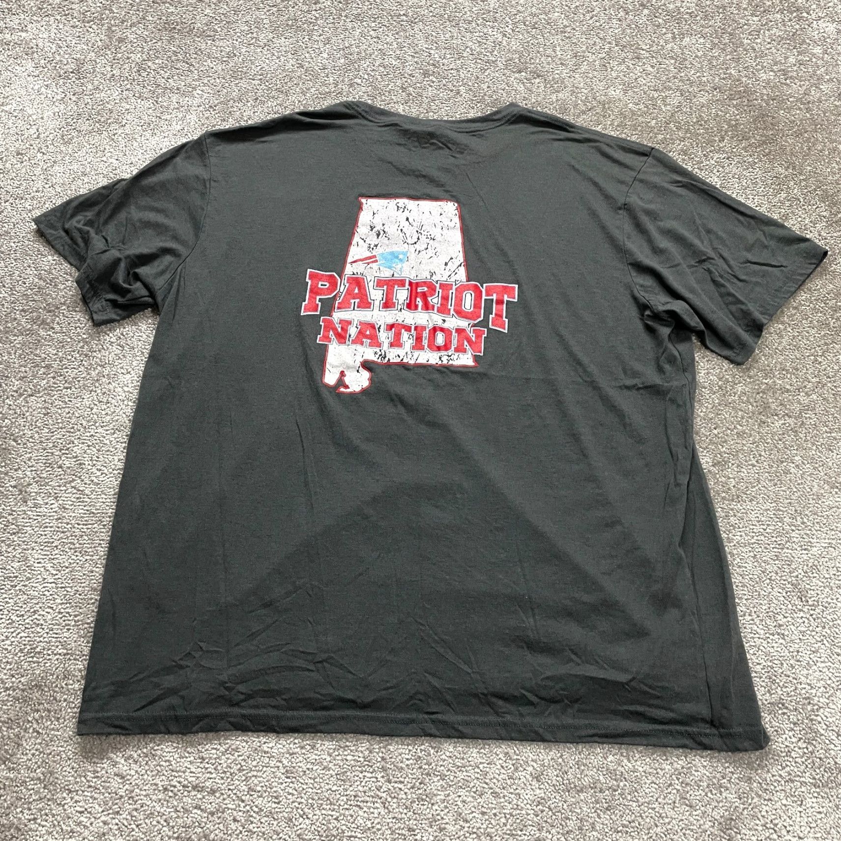 Vintage District T-Shirt Mens 2XL Gray Patriotic Graphic Crew Neck Short Sleeve Cotton Size US XXL / EU 58 / 5 - 2 Thumbnail