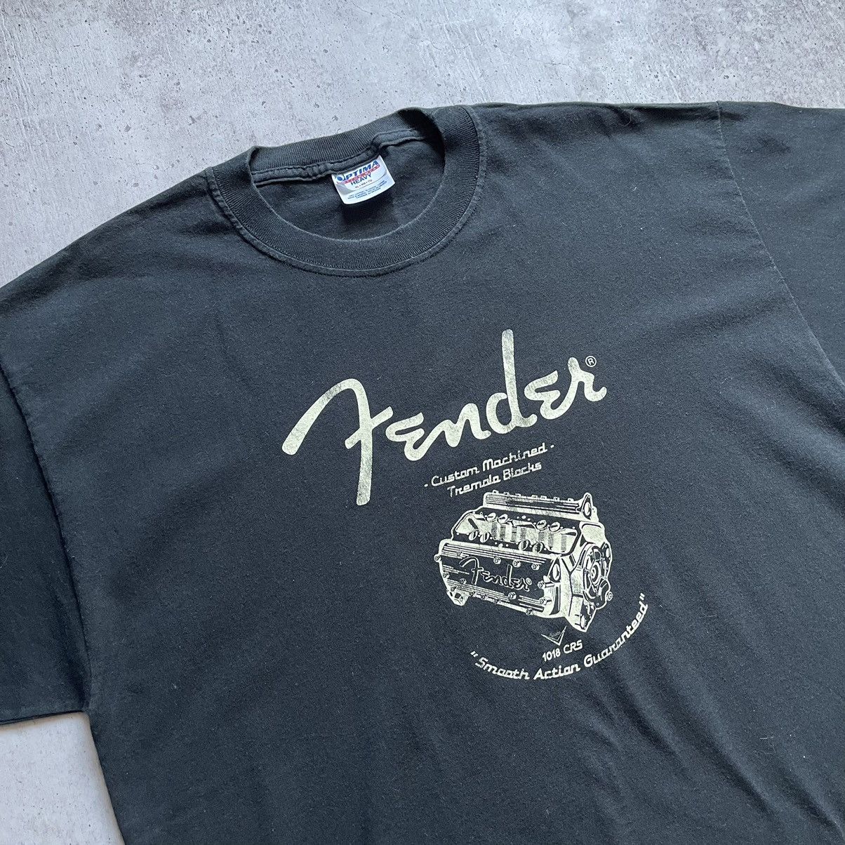 Fender × Vintage Fender vintage t-shirt custom machined Lewis music store Size US XL / EU 56 / 4 - 2 Thumbnail