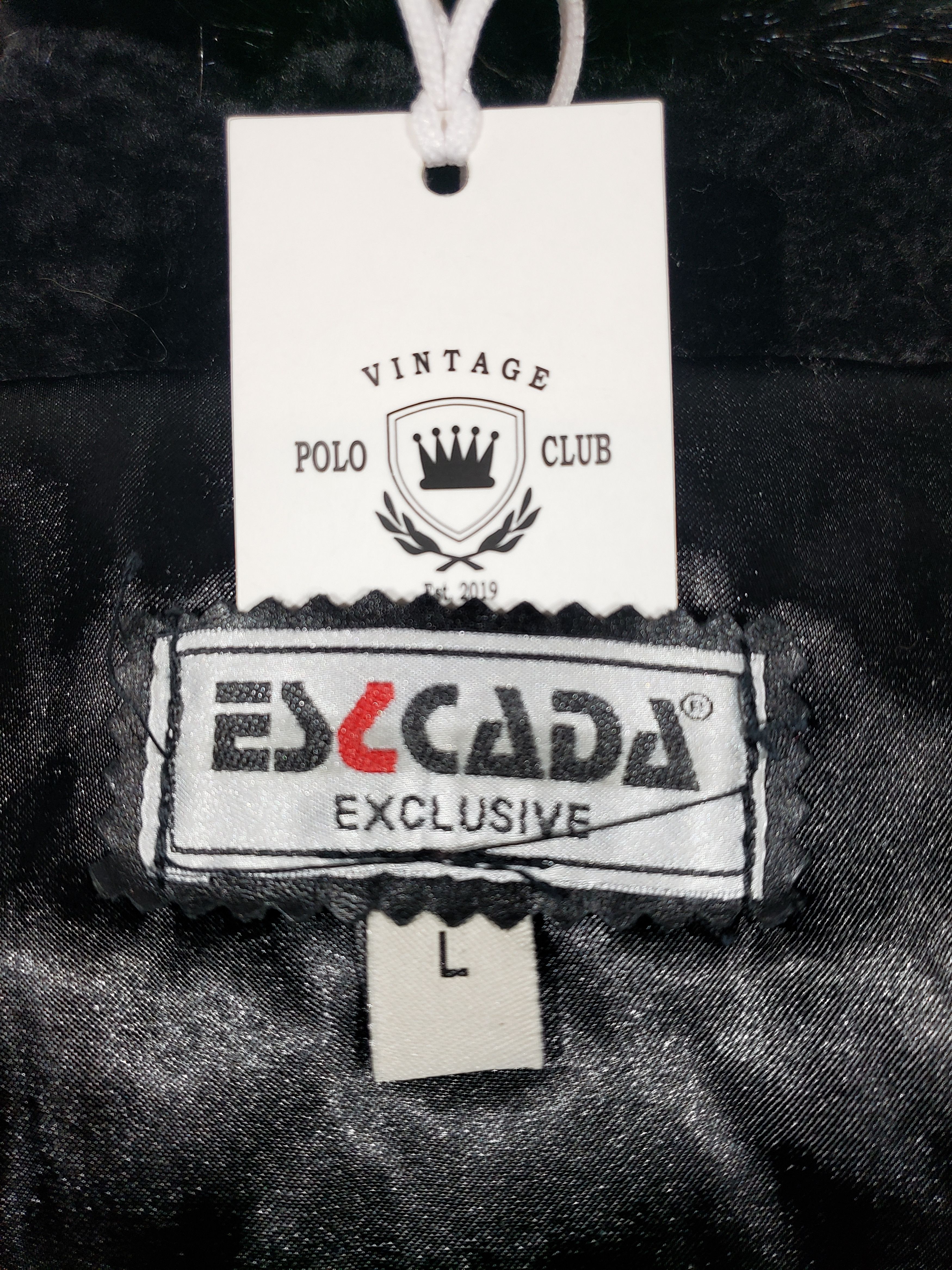 Uniqlo Black women's fur coat with a sheepskin and mink collar. Size L / US 10 / IT 46 - 10 Thumbnail