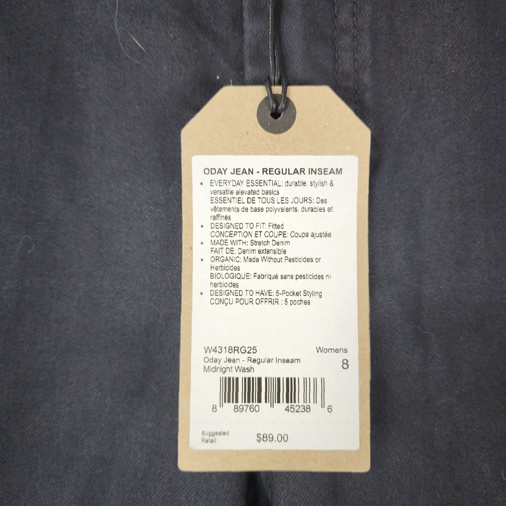 Prana Prana Jeans Size 8 Blue Organic Cotton Fitted Ankle Womens Size 30" / US 8 / IT 44 - 3 Thumbnail