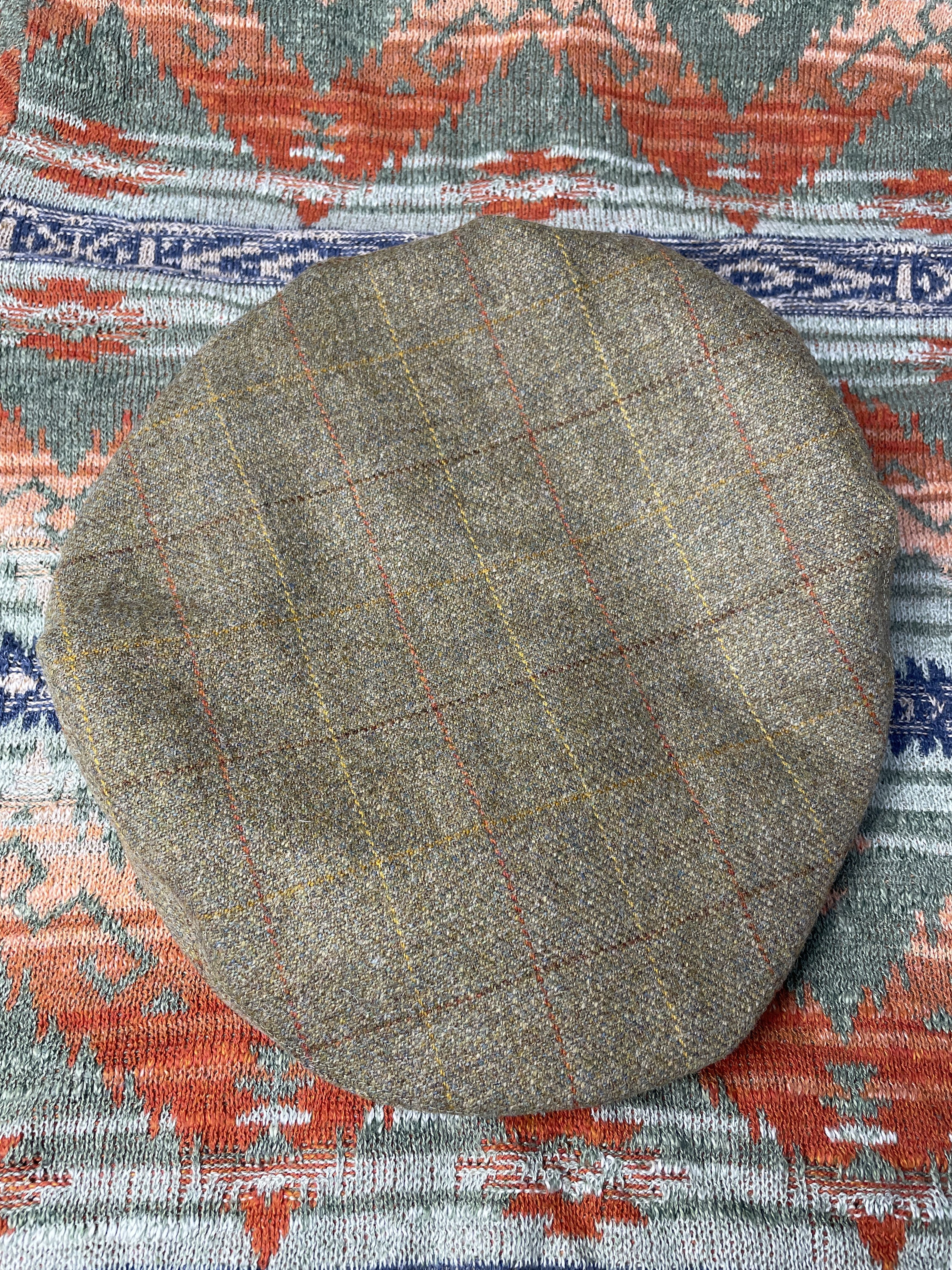 RRL Ralph Lauren RRL Ralph Lauren Wool Tweed Flat Cap Beret Hat Peaked Cap Size ONE SIZE - 5 Thumbnail