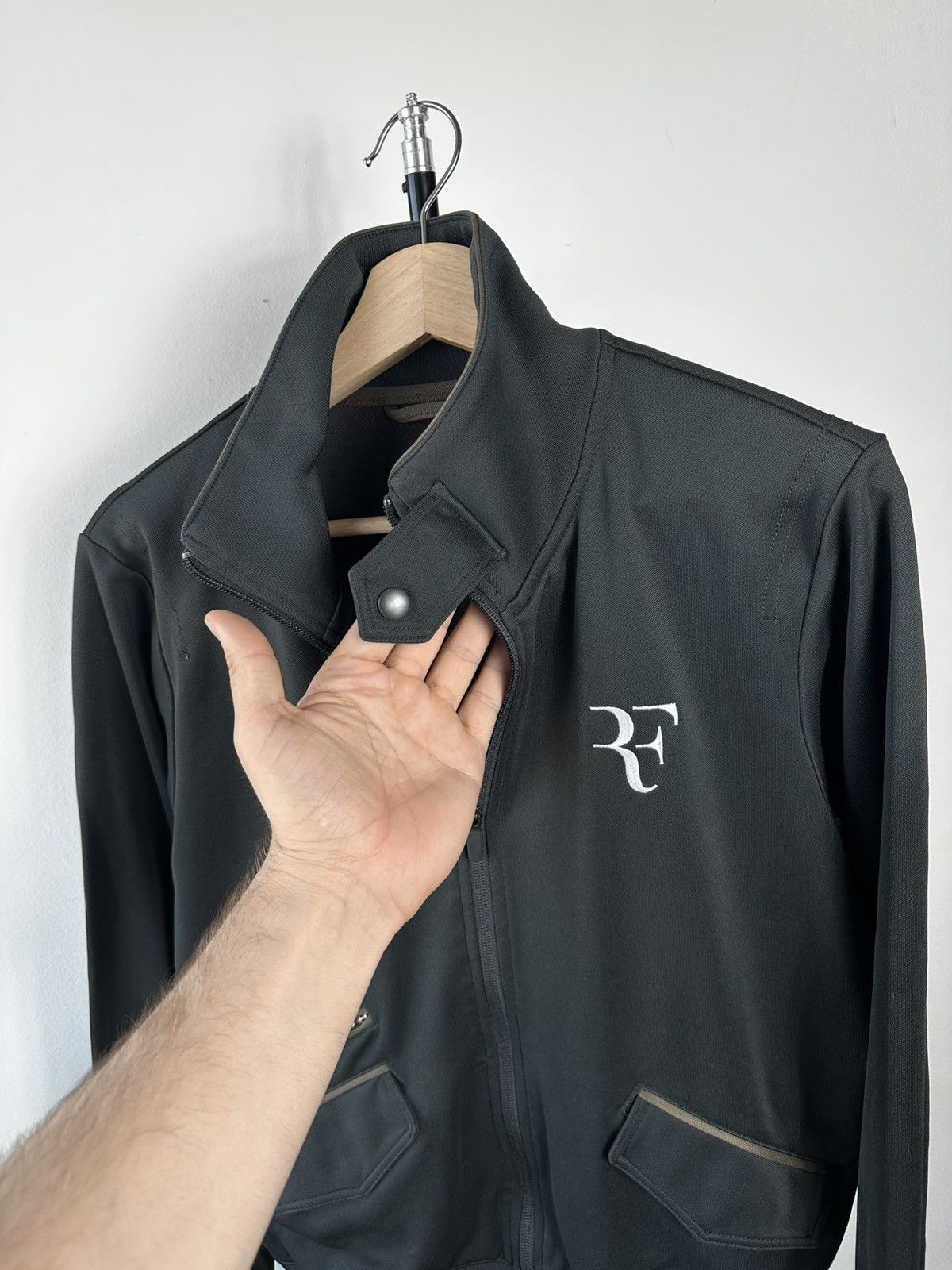 Nike Nike Court Roger Federer RF Track Jacket Dri-Fit Black Small Size US S / EU 44-46 / 1 - 5 Thumbnail