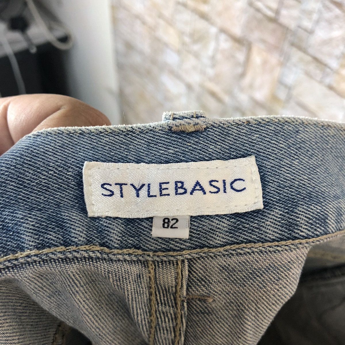 Japanese Brand Style Basic Blue Distressed vintage Denim Pants #A963 Size US 32 / EU 48 - 21 Thumbnail
