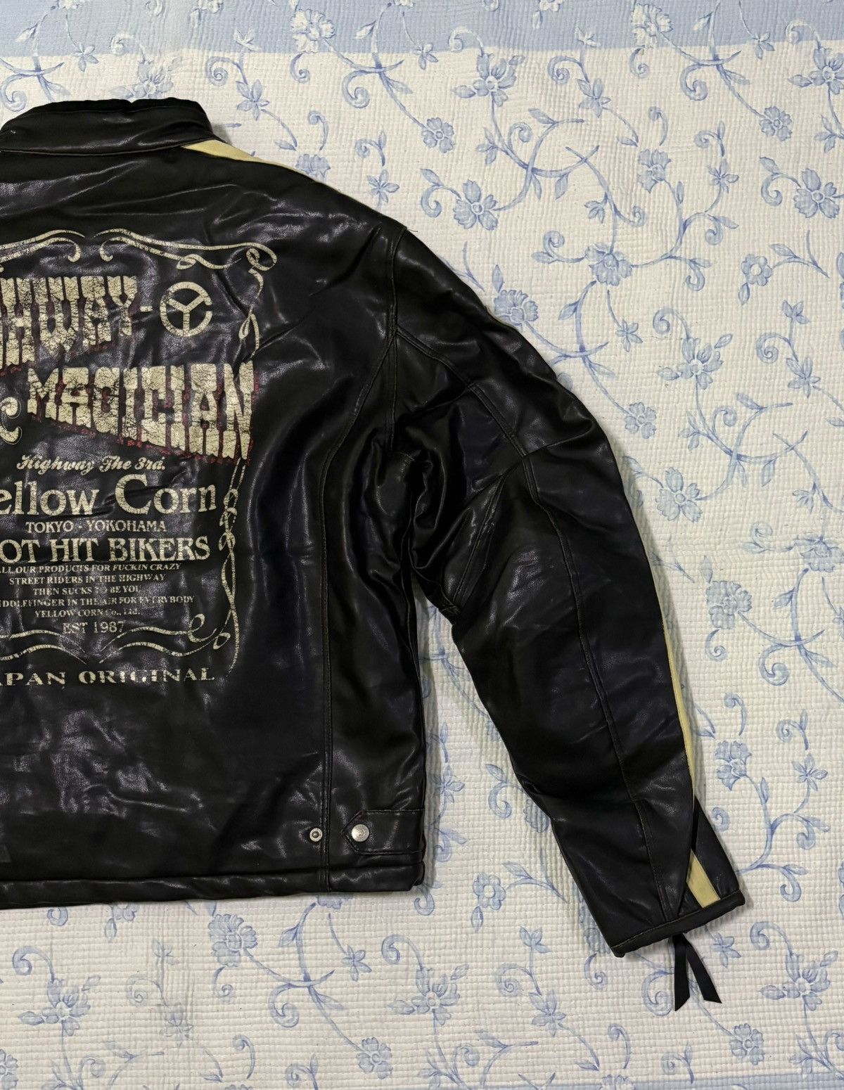 YELLOW CORN Yellow Corn Leather Jacket Highway Size US XL / EU 56 / 4 - 12 Thumbnail