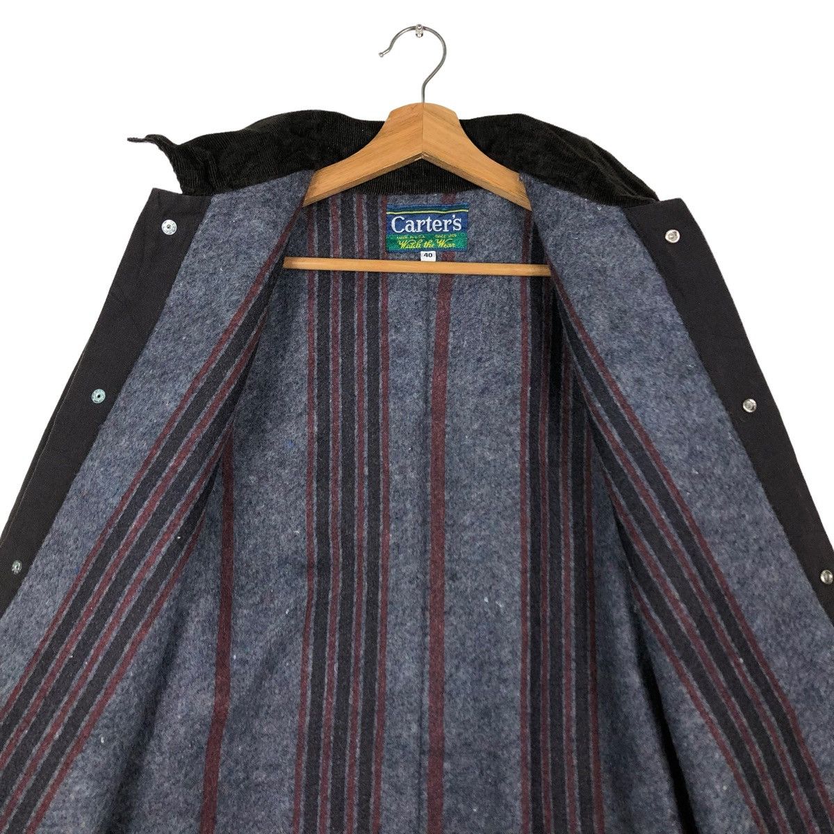 Vintage 🔥VINTAGE HICKORY CHORE JACKET CARTER’S USA BLANKET LINING Size US M / EU 48-50 / 2 - 14 Thumbnail