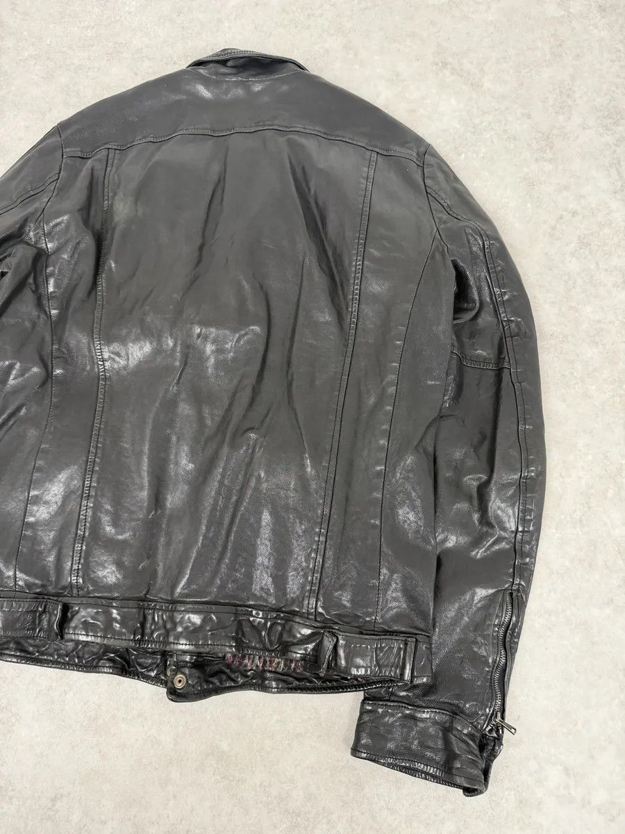 Giorgio Brato 2000s Giorgio Brato Black Avant-Garde Leather Jacket Size US M / EU 48-50 / 2 - 13 Thumbnail