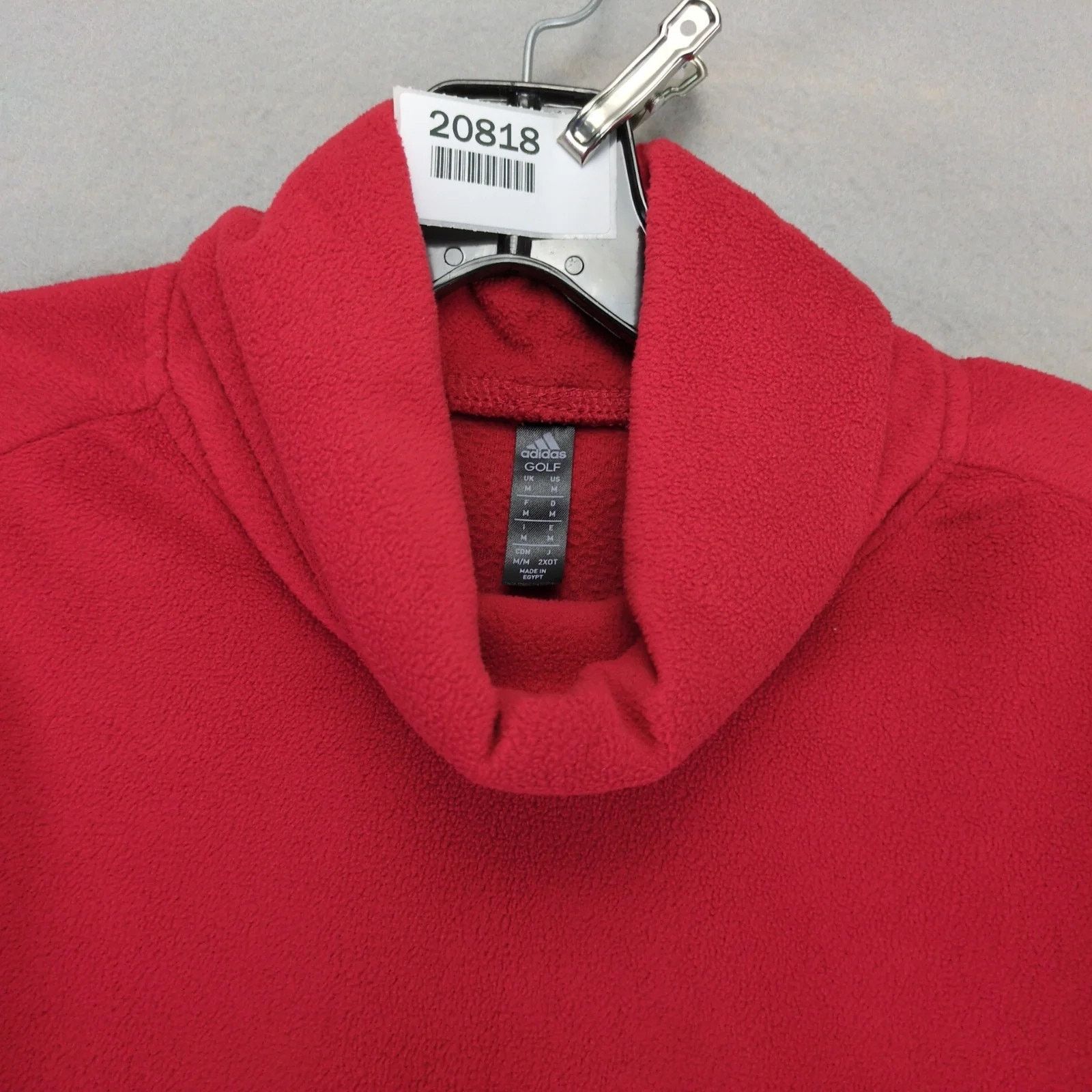 Adidas Adidas Golf Red Fleece Pullover Women's M Cowl Neck Long Slv Size M / US 6-8 / IT 42-44 - 5 Thumbnail