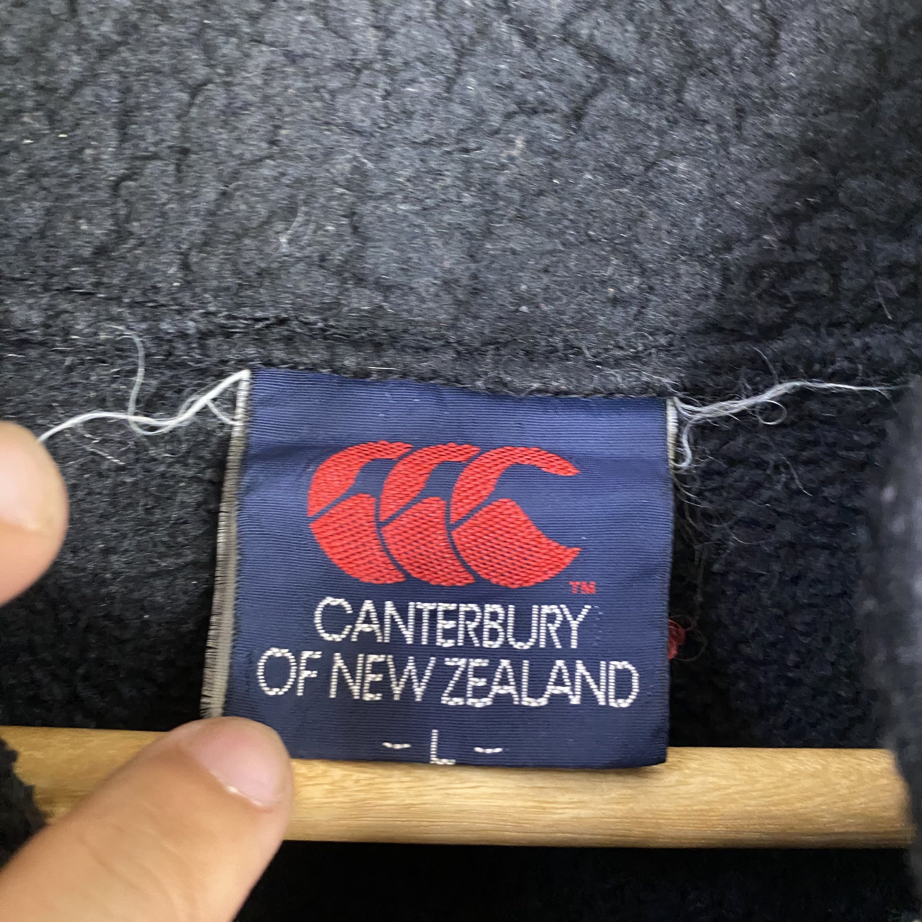 Canterbury of New Zealand 💥90s CANTERBURY ALLBLACK POLARTEC BOA FLEECE ZIPPER JACKET Size US XL / EU 56 / 4 - 8 Thumbnail