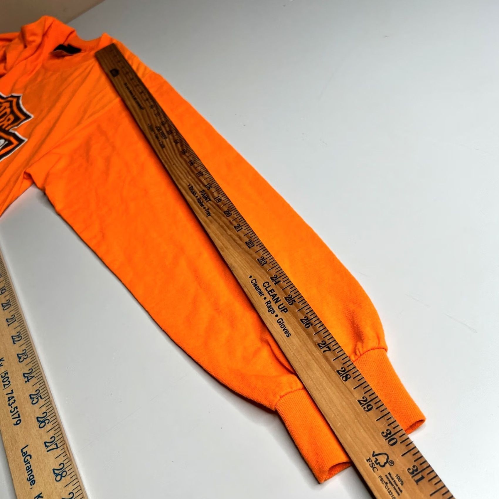 Harley Davidson Harley-Davidson Long Sleeve T-Shirt Orange Barrett Harley-Davidson – El Paso, Texas Men’s M Size US M / EU 48-50 / 2 - 4 Thumbnail
