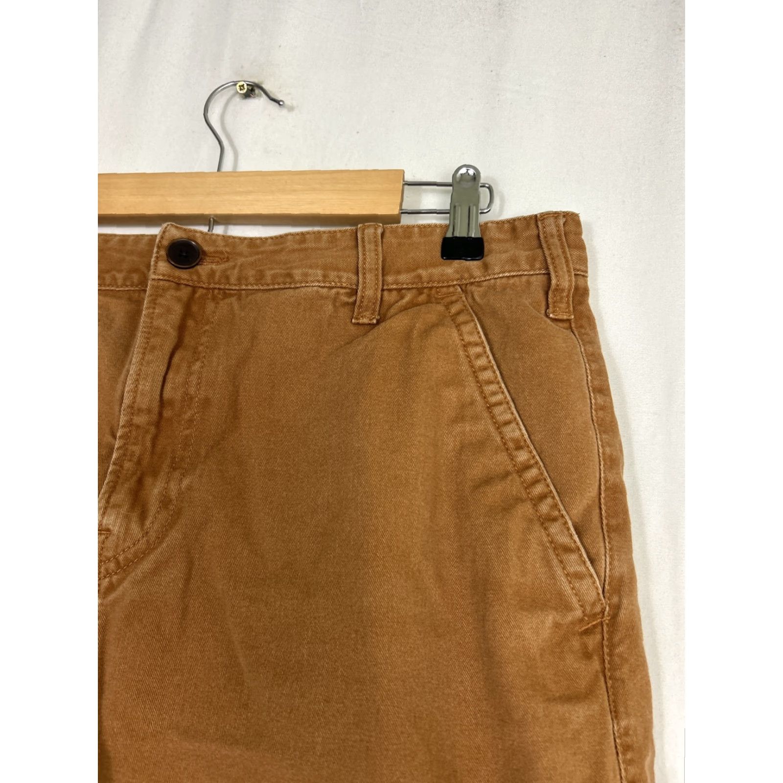 Timberland Timberland Grafton Lake Shorts Men's 36x9 Duck Brown Cotton Denim Casual Outdoor Regular Front Button Closure Mens Brown Denim Shorts Size US 36 / EU 52 - 4 Thumbnail