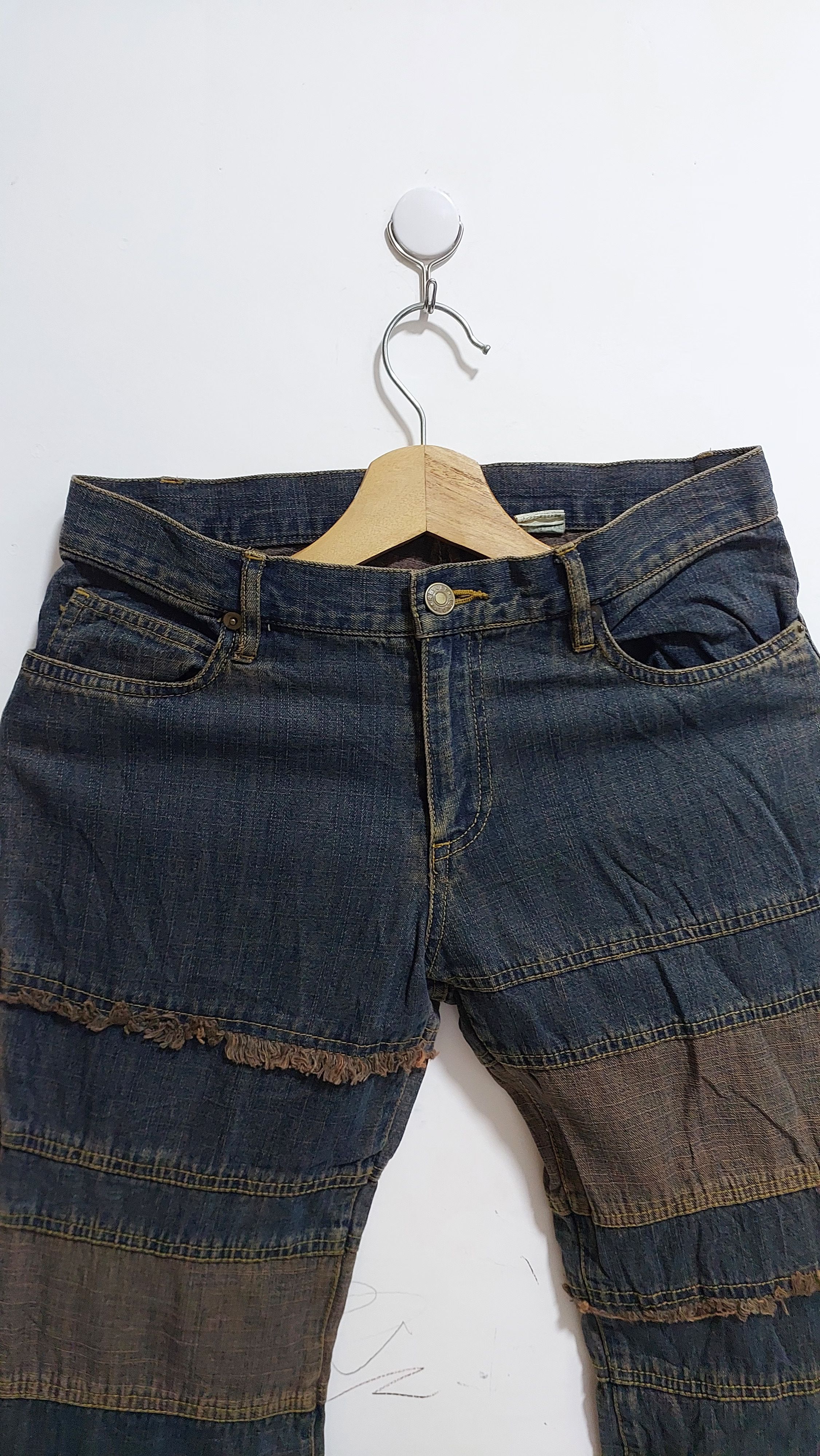 Japanese Brand REVOLT FLARE JEANS PANT Size 29" - 9 Thumbnail