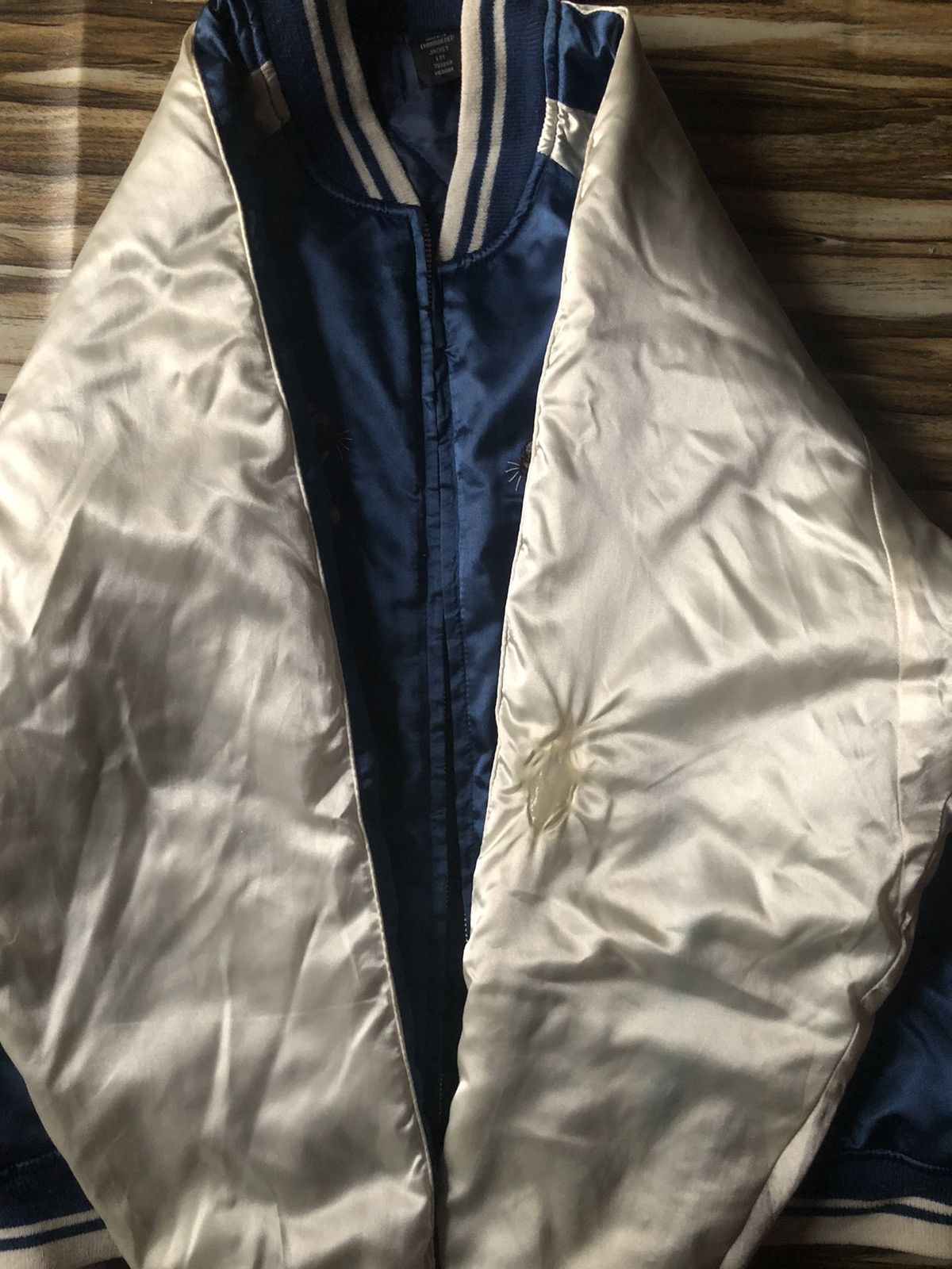 Japanese Brand Vintage Maceye Tiger Embroidery Sukajan Blue Japan Size US M / EU 48-50 / 2 - 11 Thumbnail