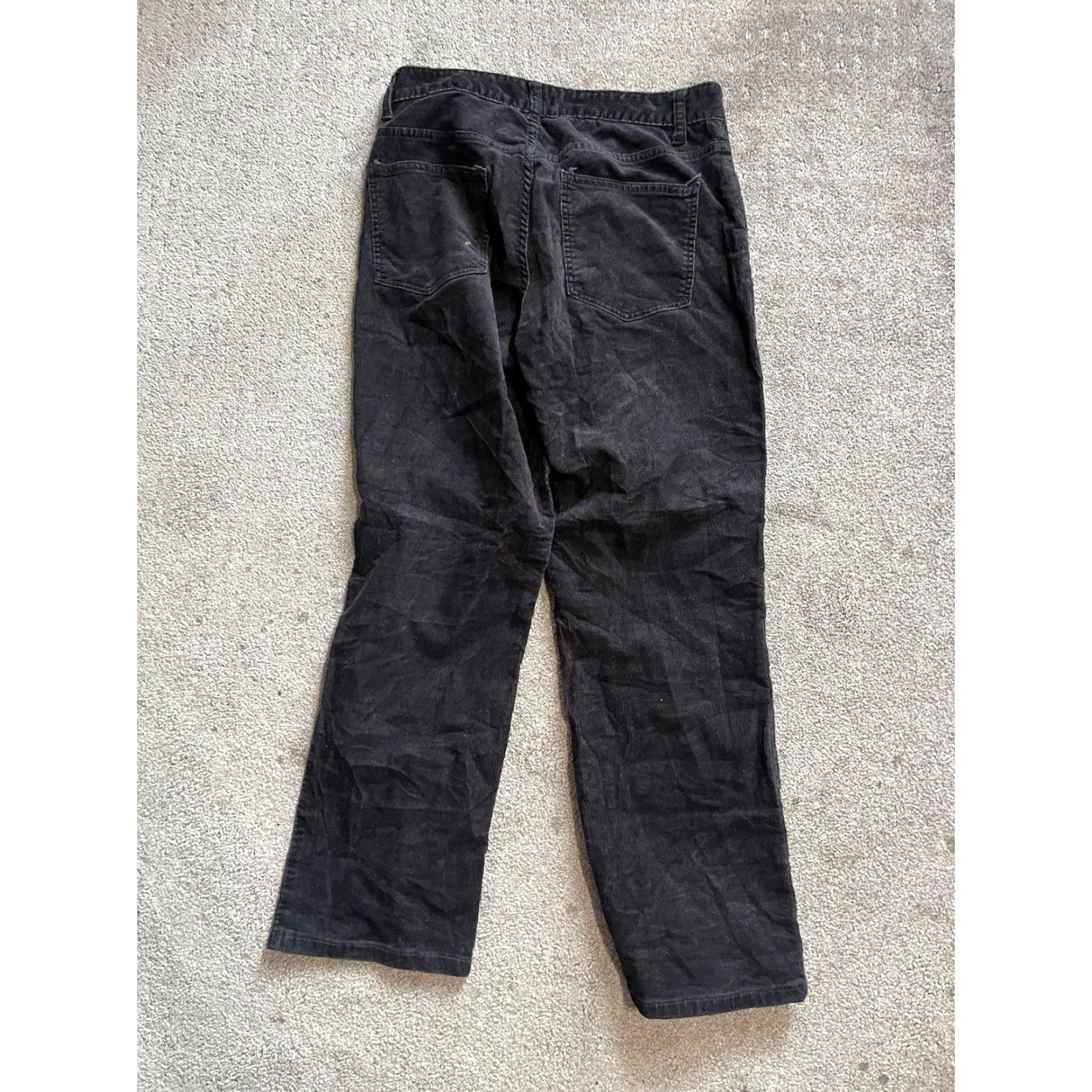 Talbots Talbots Pants Women 6 Black Heritage Corduroy Straight Leg Mid Rise Chino Size 28" / US 6 / IT 42 - 3 Thumbnail