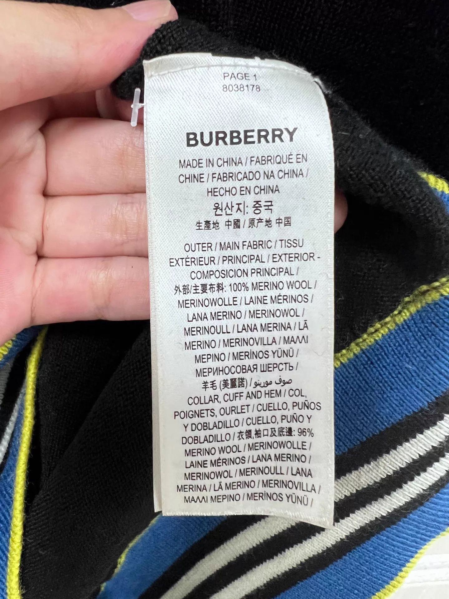 Burberry Burberry Embroidered Logo Wool Short Sleeve Polo Shirt XXL Size US XXL / EU 58 / 5 - 6 Thumbnail