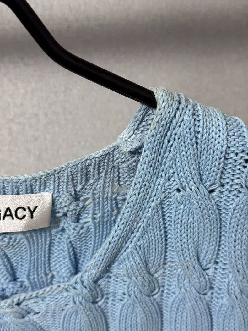 Our Legacy Our Legacy Blue Vintage Knit Sleeveless Round Neck Vest Size US M / EU 48-50 / 2 - 5 Thumbnail