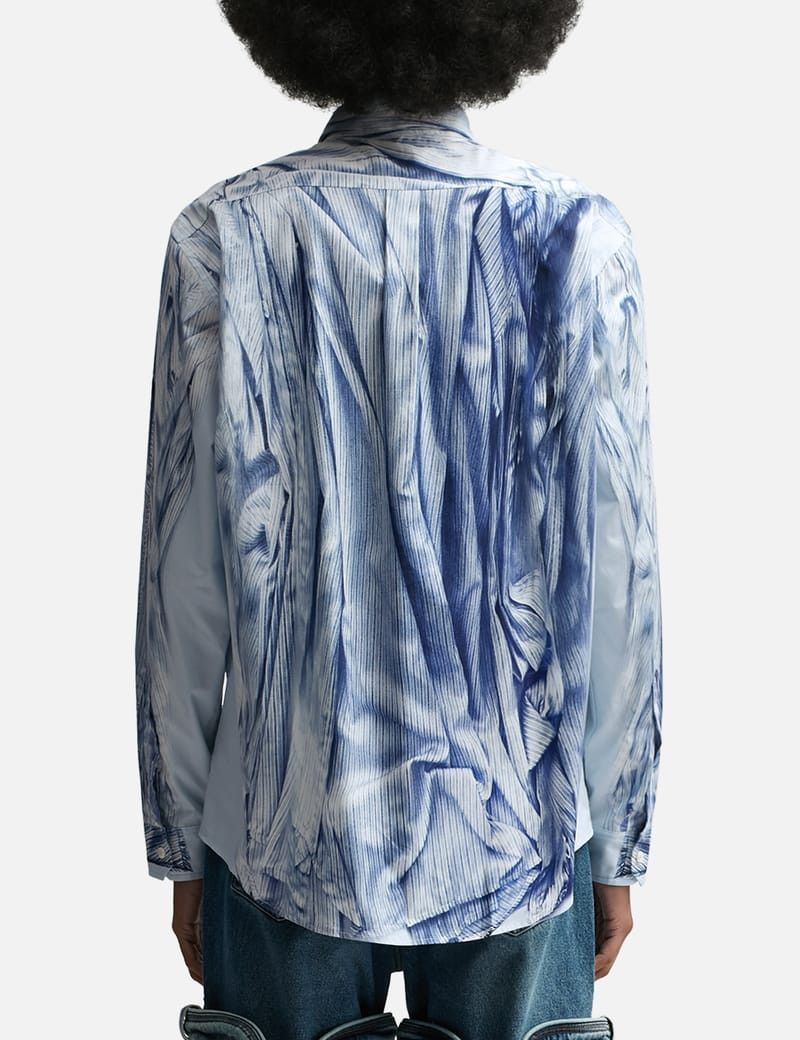 Y/Project $615 Y/Project Compact Print Shirt Size US L / EU 52-54 / 3 - 4 Thumbnail