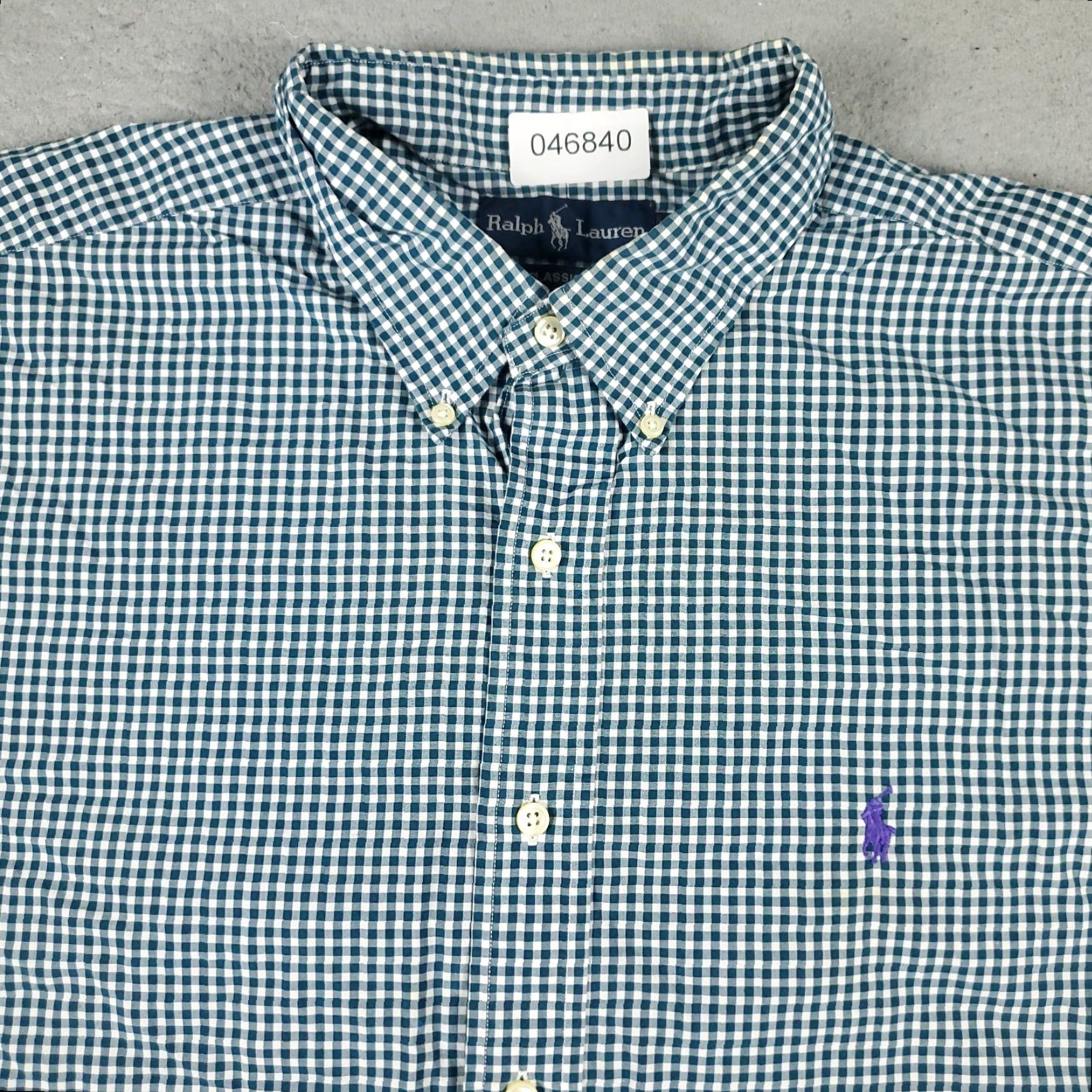 Ralph Lauren Ralph Lauren Button-Up Shirt Mens 2XL Teal Plaid Casual Short Sleeve Size US XXL / EU 58 / 5 - 2 Thumbnail
