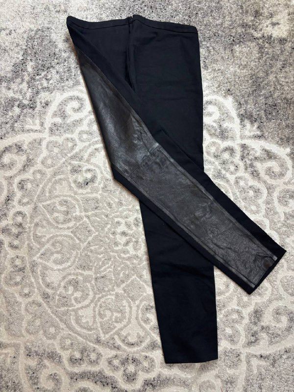 Other OLSEN Genuine Leather Front Tapered Pants Black US 12 Size 34" / US 12 / IT 48 - 7 Thumbnail