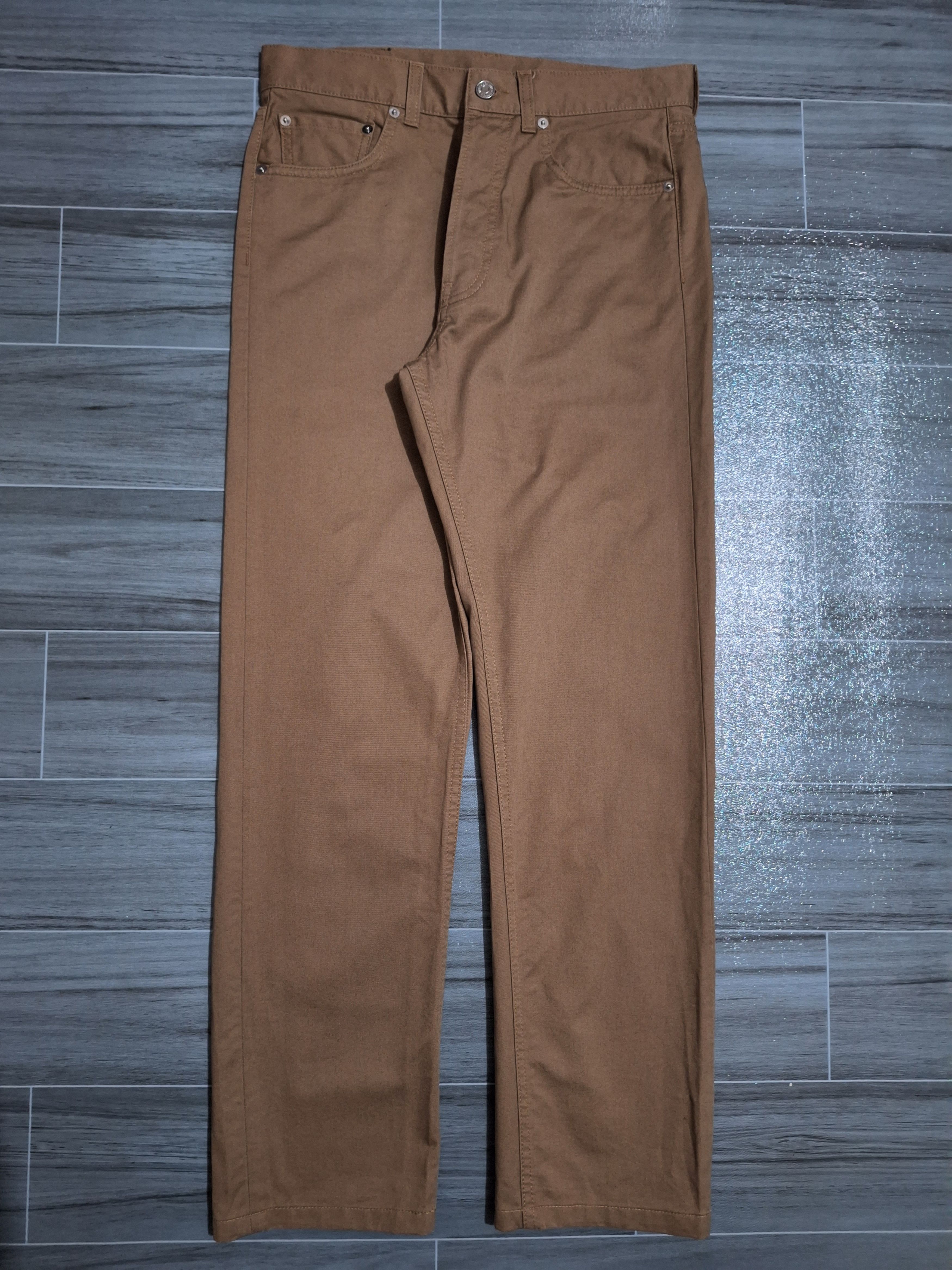 image of Berluti - 5 Pockets Slim Fit Jeans in Beige/Brown, Men's (Size 30)