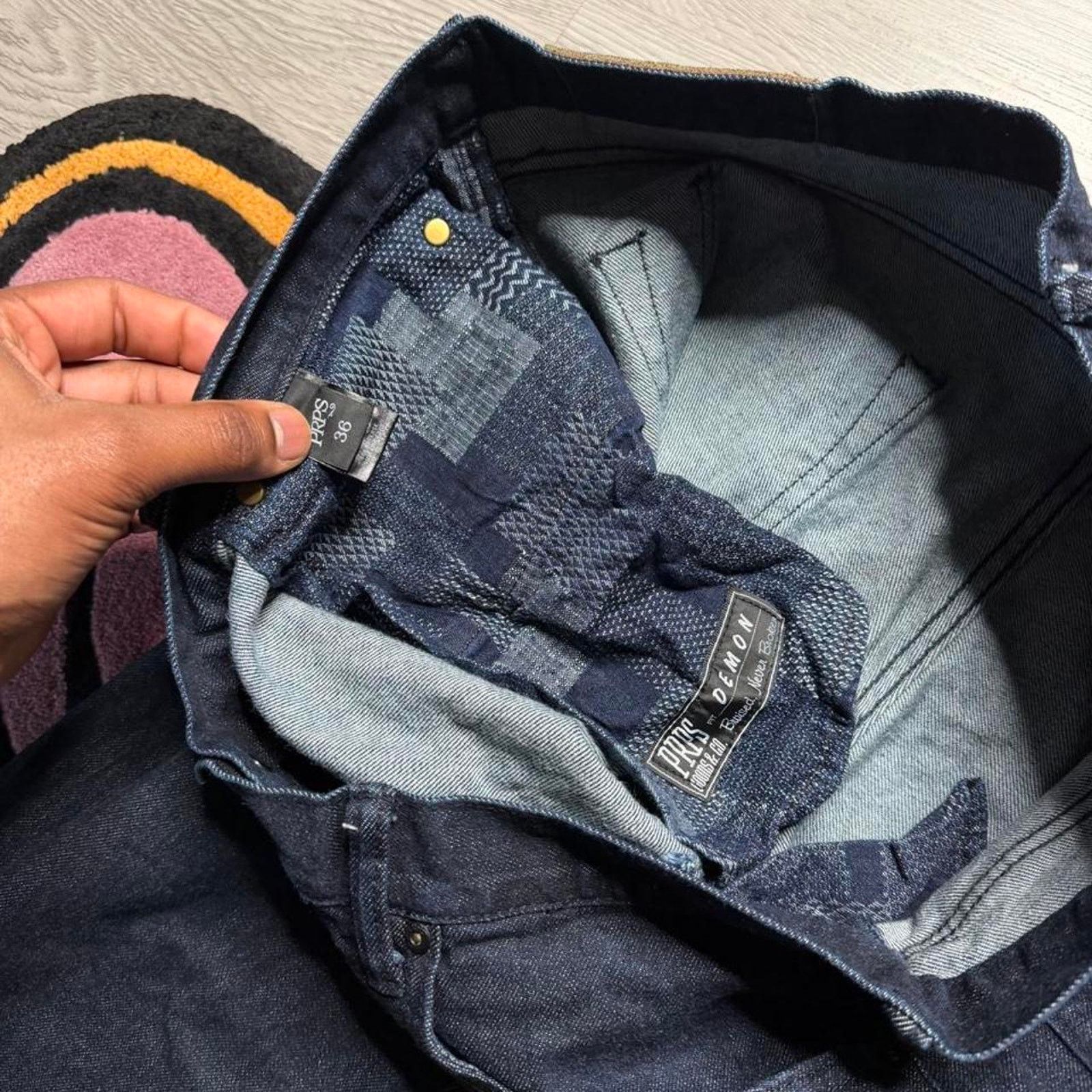 Prps PRPS Demon Slim Straight Denim Jeans Size 36 Dark Blue Size US 36 / EU 52 - 3 Thumbnail