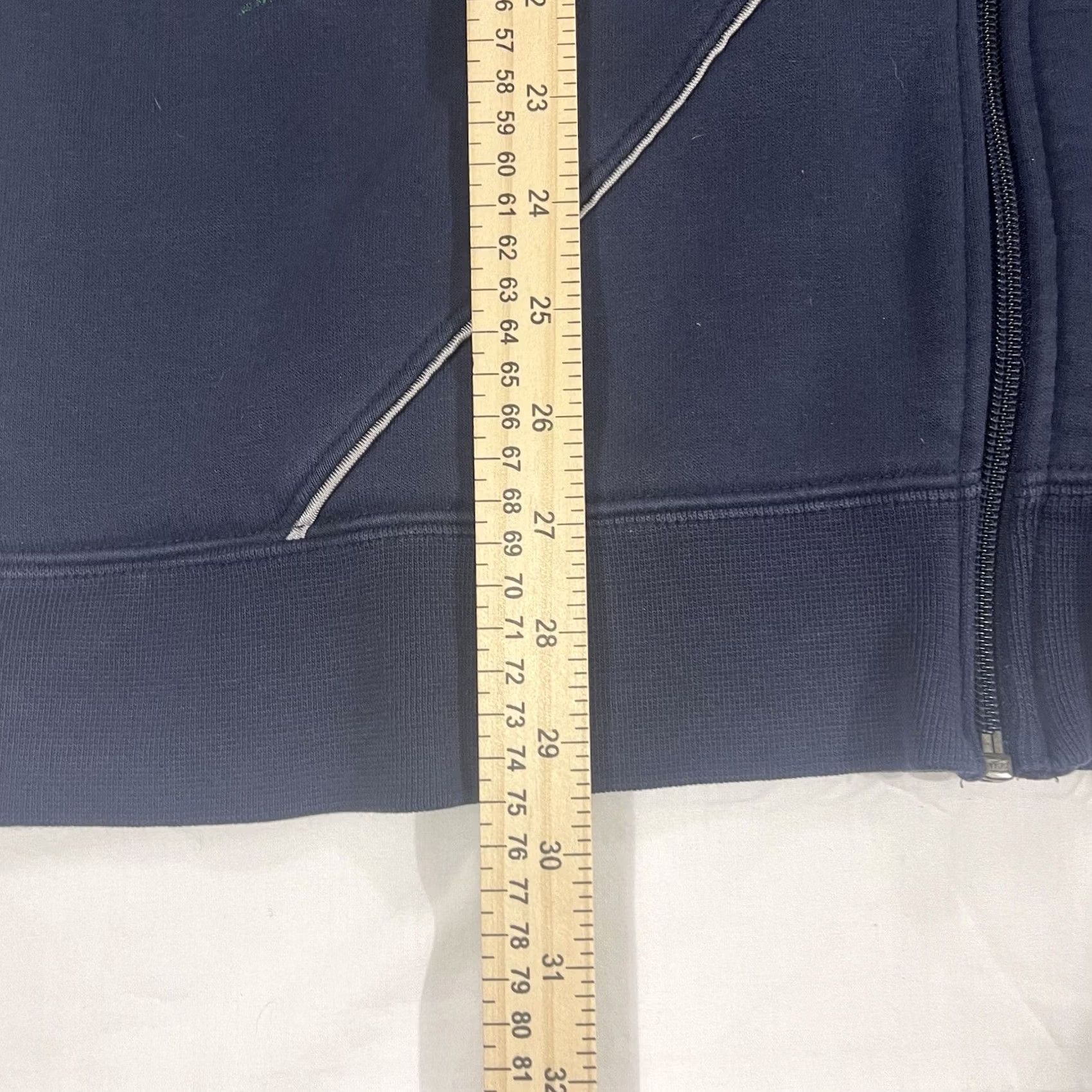 Nike VINTAGE Nike Full Zip Sweatshirt Hoodie L Navy Blue White Size US L / EU 52-54 / 3 - 4 Thumbnail