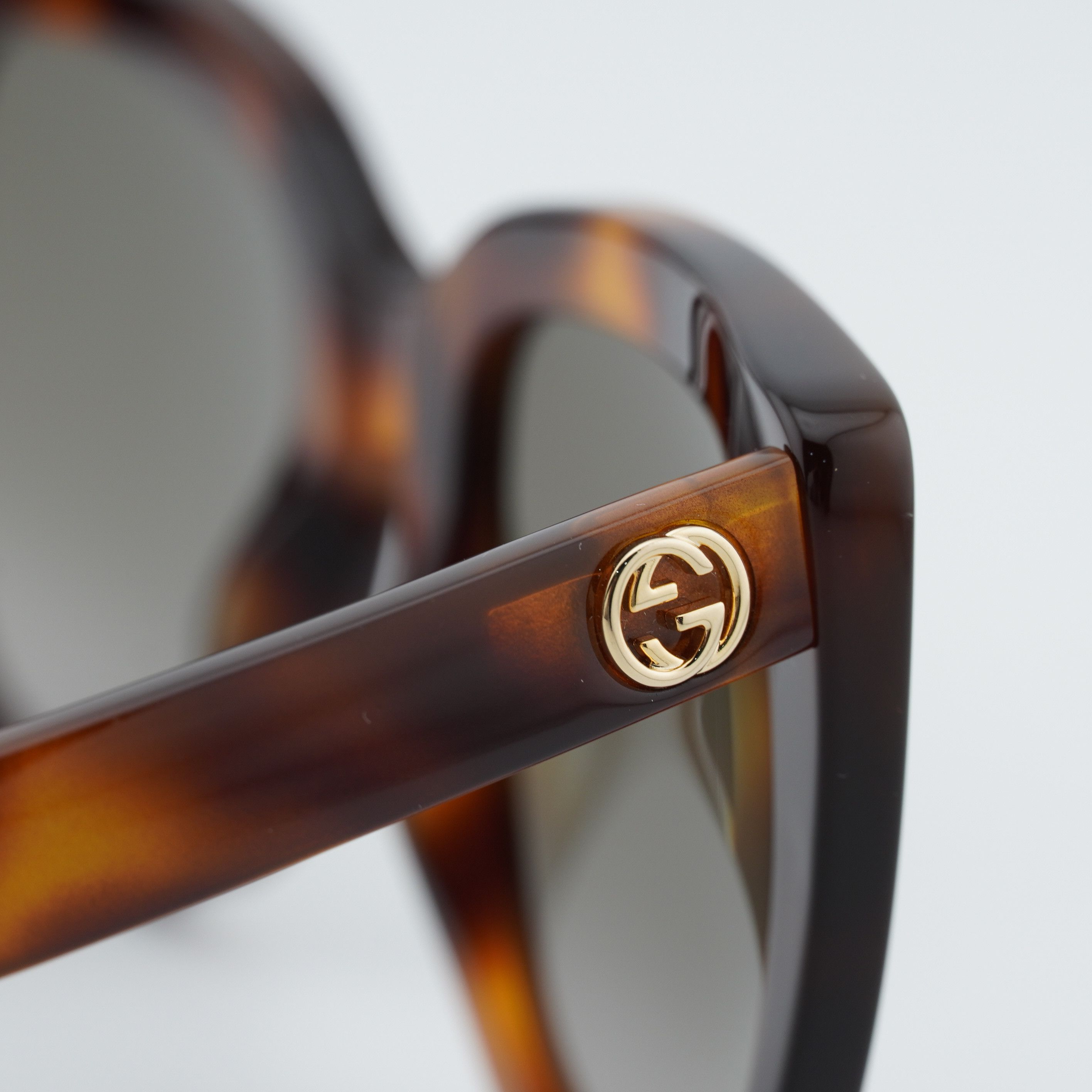 Gucci Gucci GG0163S 002 Women Sunglasses Havana Square Frame Size ONE SIZE - 8 Thumbnail