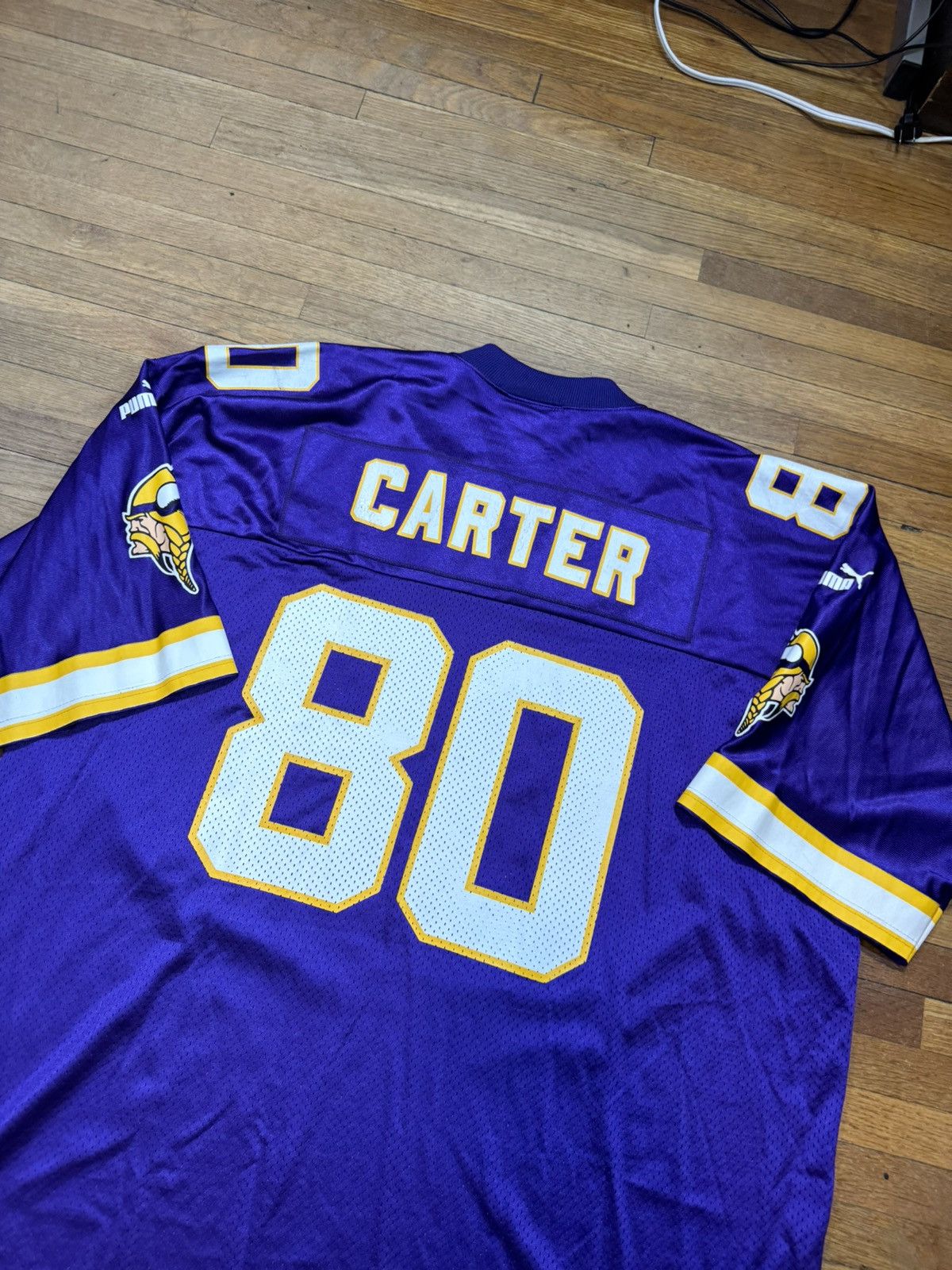 Puma × Vintage Vintage Chris Carter Minnesota Vikings Jersey Size US XXL / EU 58 / 5 - 3 Thumbnail