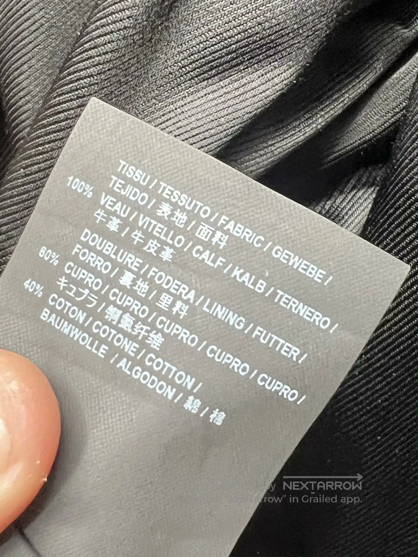 Yves Saint Laurent classic black leather biker jacket for men. Size US M / EU 48-50 / 2 - 6 Thumbnail
