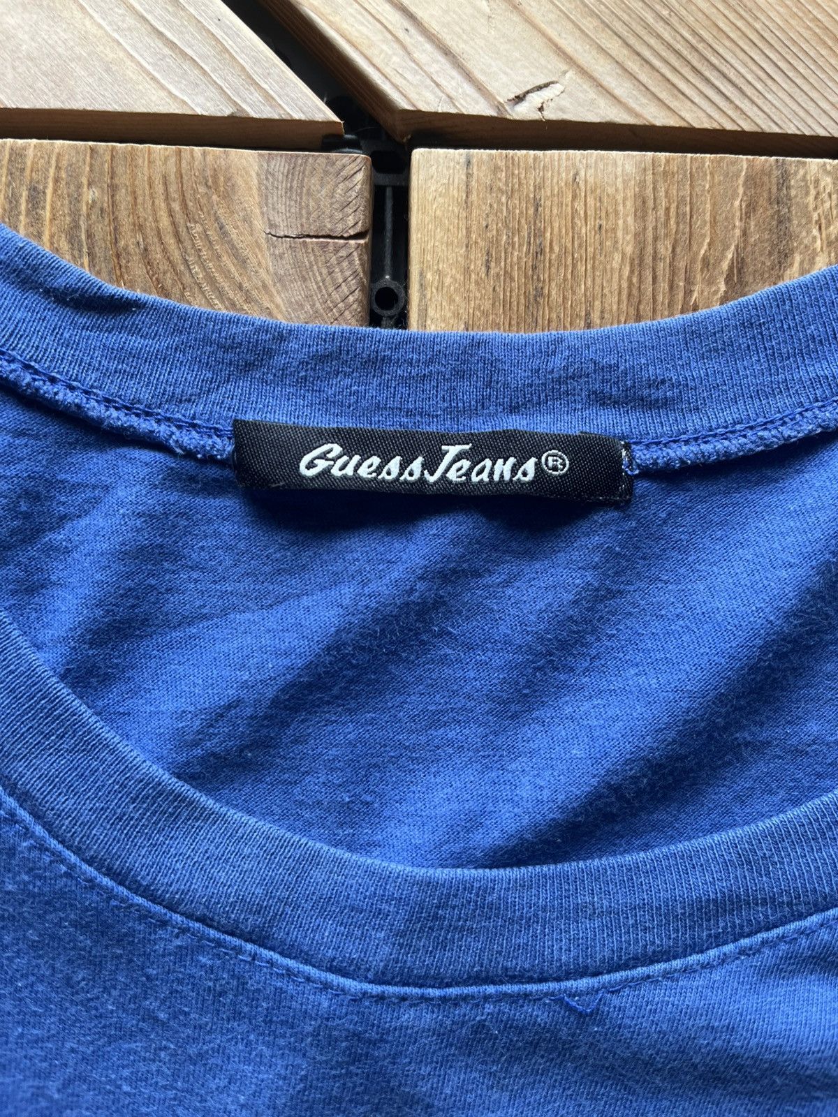 Guess × Vintage Vintage Guess Blue T shirt Size US M / EU 48-50 / 2 - 4 Thumbnail