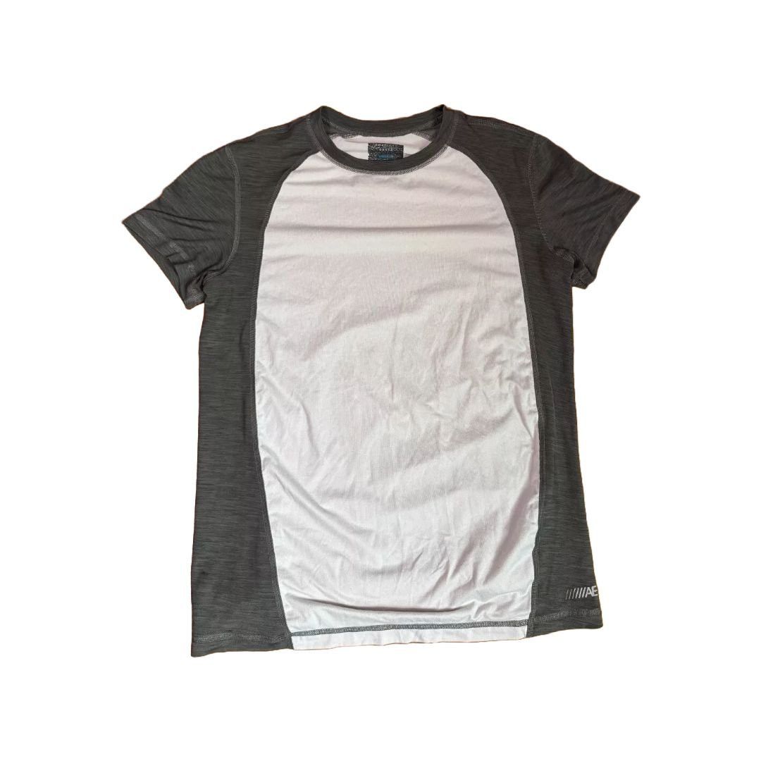 American Eagle Outfitters American Eagle 360 Extreme Flex Shirt AEActive White Gray Size US S / EU 44-46 / 1 - 1 Thumbnail