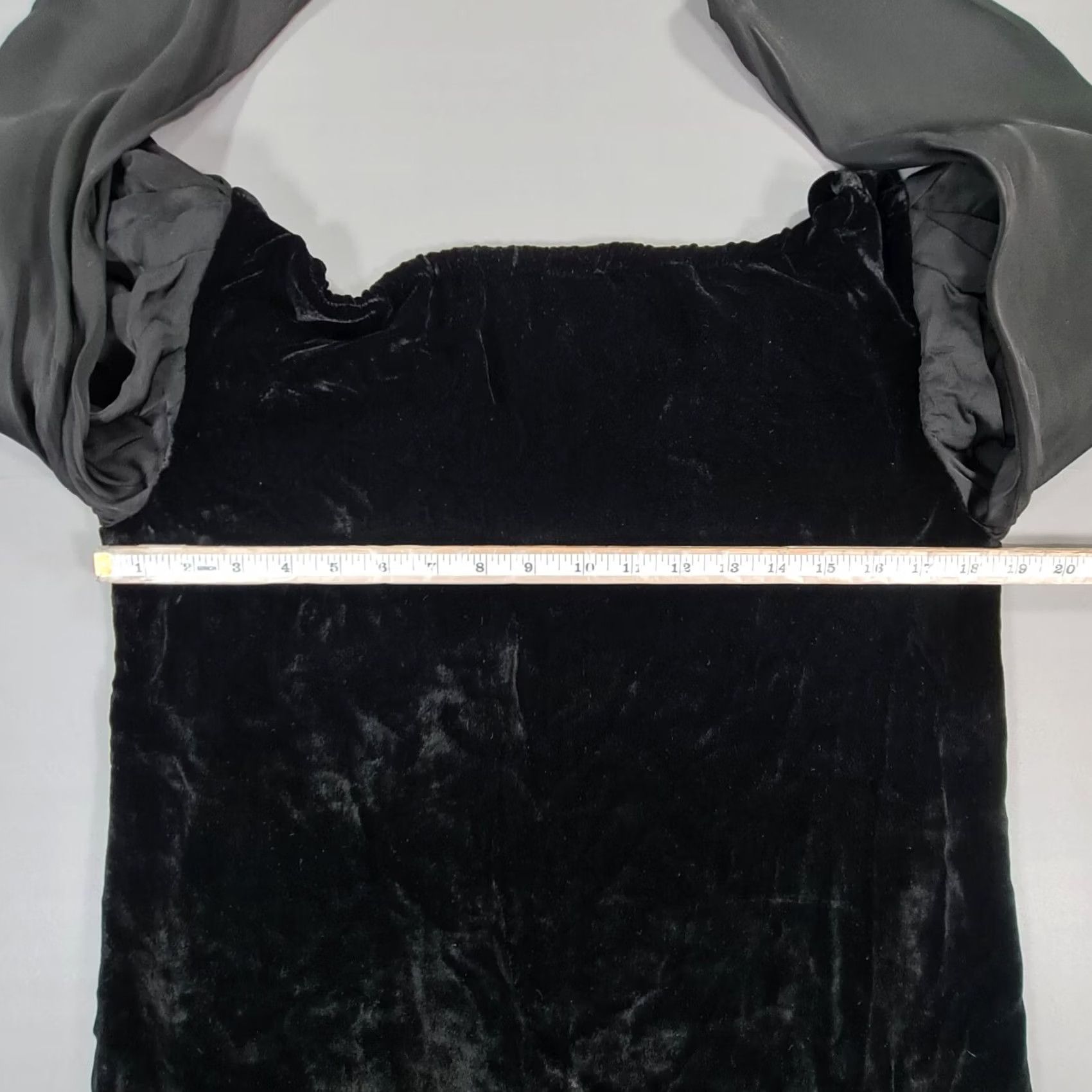 Velvet Velvet by Graham & Spencer Dress Womens Black Velour Puff Shoulders Mini Long Sleeve Boat Neck Party/Cocktail XS - New with Tags Size S / US 4 / IT 40 - 6 Thumbnail