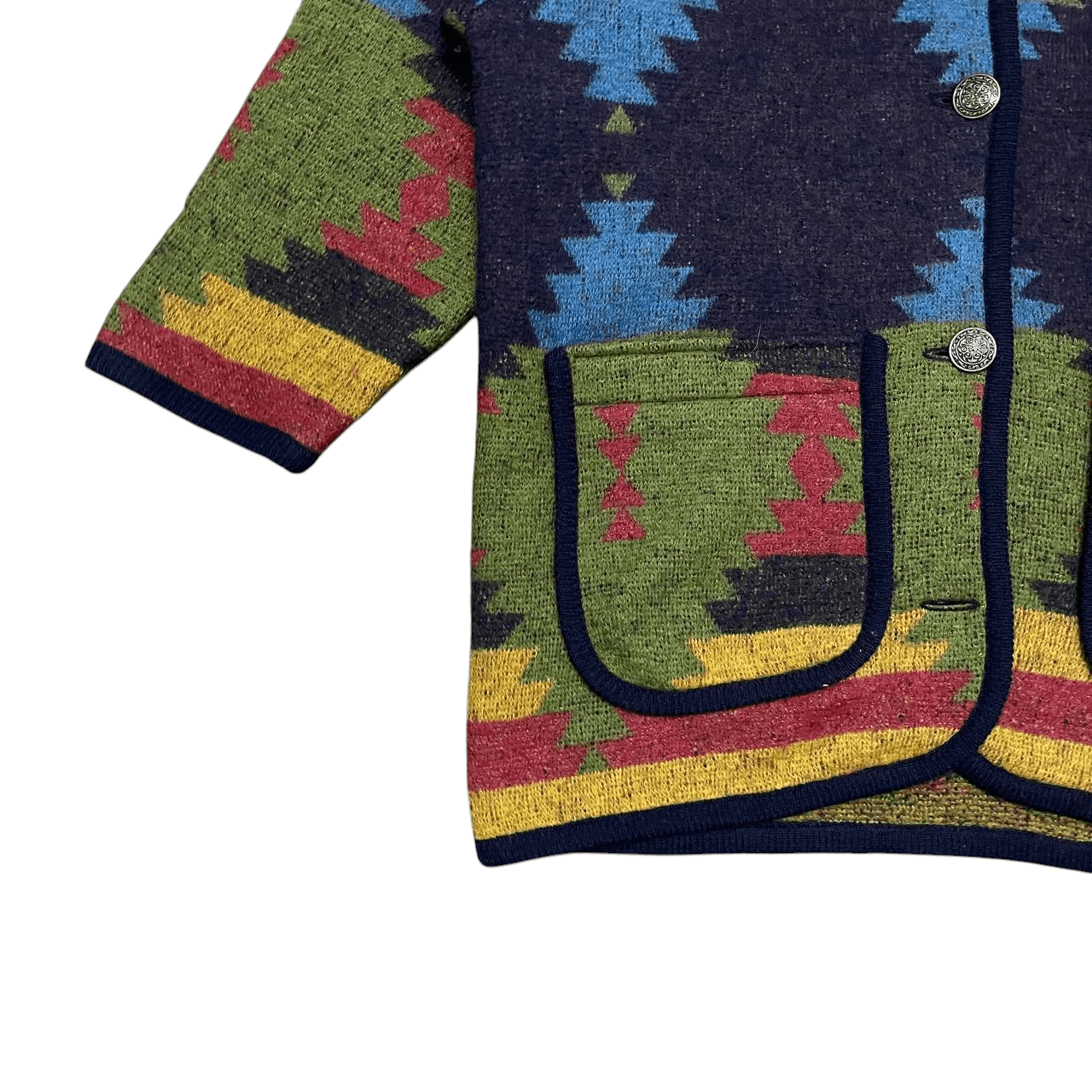 Japanese Brand Vintage Japanese Navajo Wool Hooded Coat Size US M / EU 48-50 / 2 - 3 Thumbnail