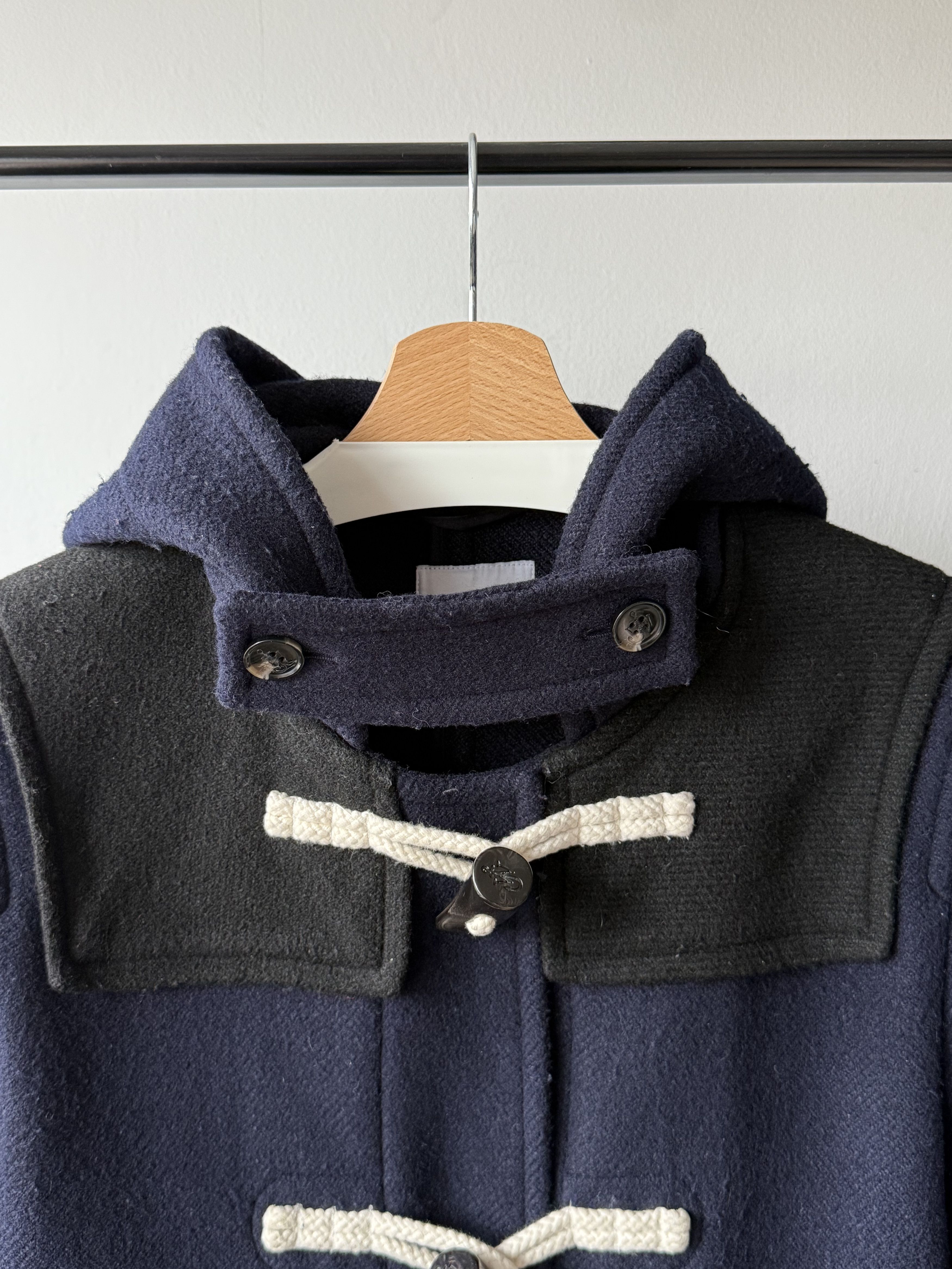 JW Anderson × Uniqlo 2017 J.W. Anderson x Uniqlo Blue Wool Hooded Duffle Coat Size M / US 6-8 / IT 42-44 - 5 Thumbnail