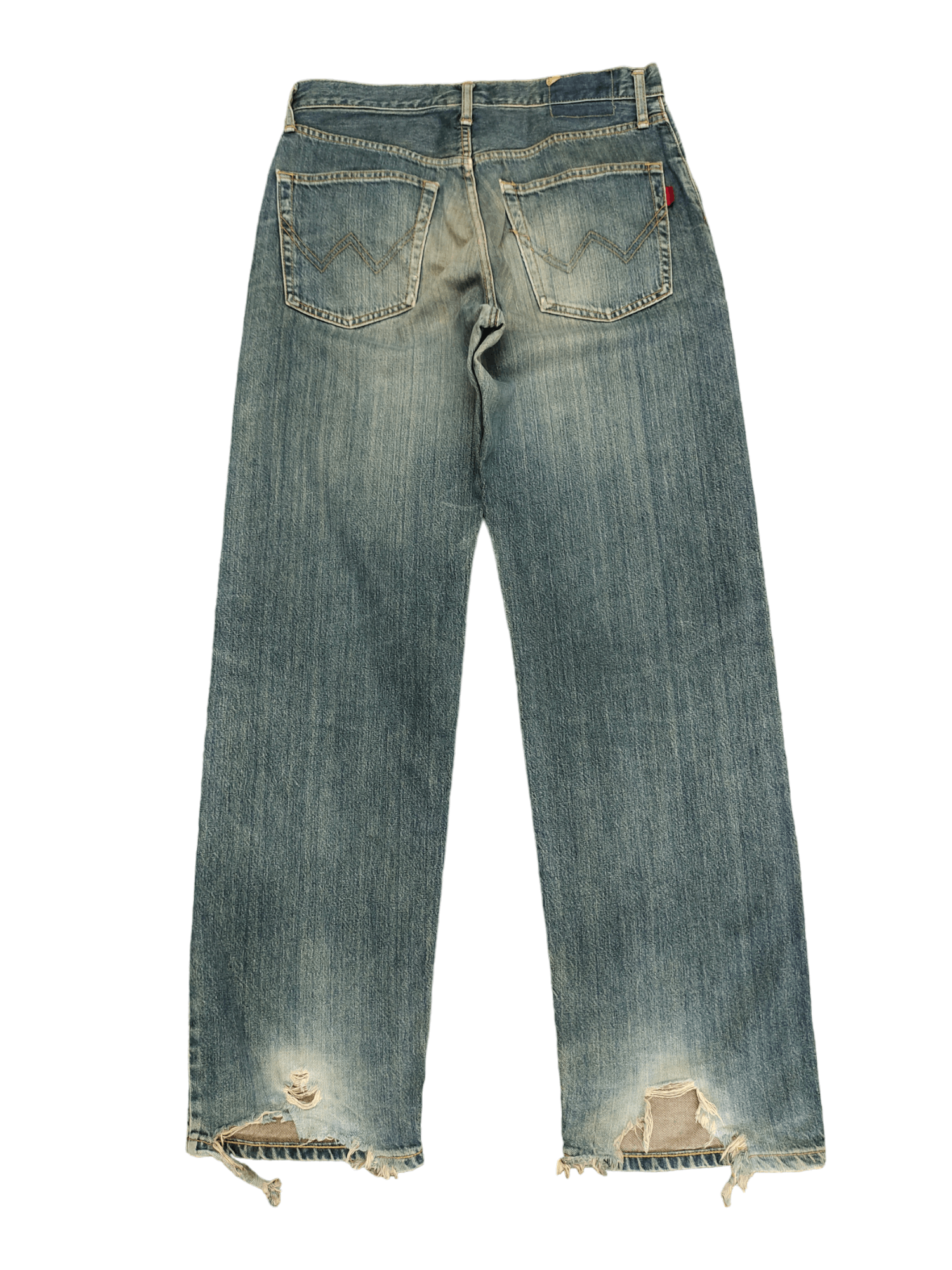 Kapital Vintage Edwin Distress Patina Baggy Denim Pants Size US 32 / EU 48 - 11 Thumbnail