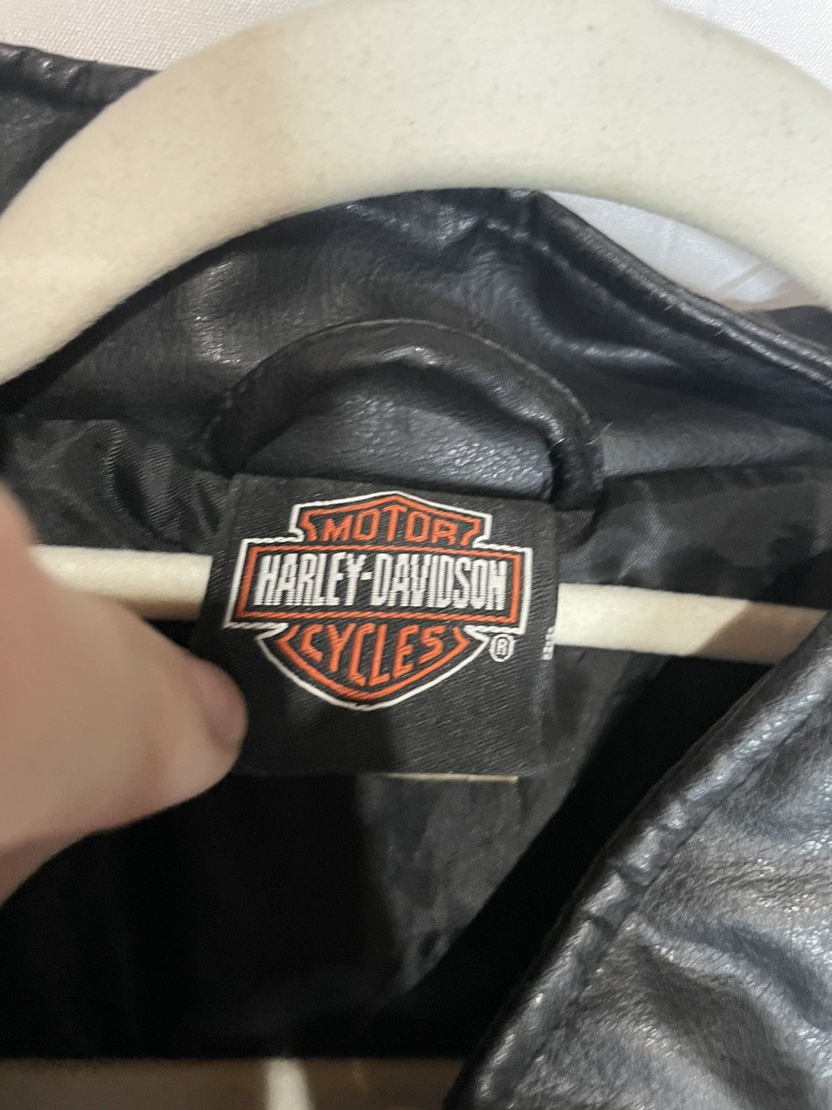 Harley Davidson 2001 Harley Davidson USA Leather Jacket Vintage Biker Jacket Size US M / EU 48-50 / 2 - 8 Thumbnail
