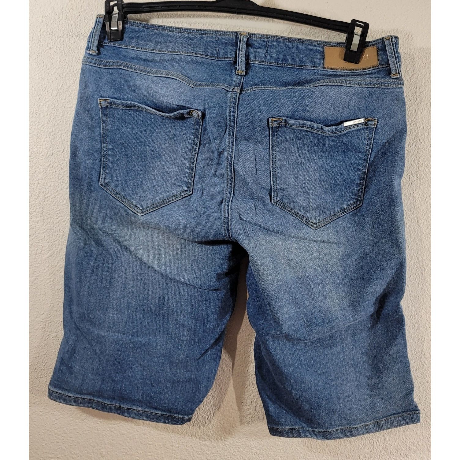Other Violeta By Mango Stone Washed Braided Bermuda Shorts 12 Size 34" / US 12 / IT 48 - 3 Thumbnail