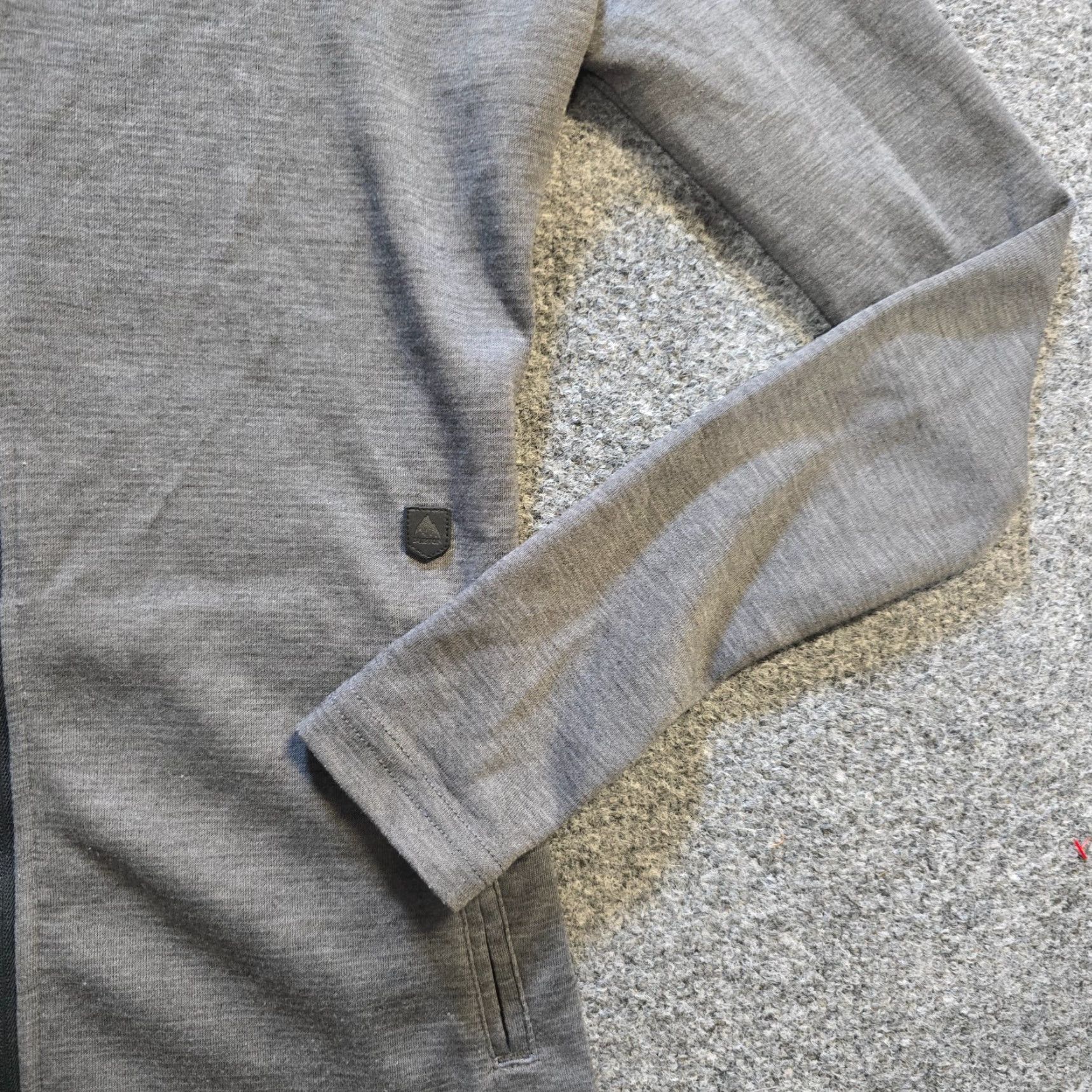 Burton Burton Hoodie Womens XS Gray Full Zip Sweatshirt Performance Stretch Jacket Size XS / US 0-2 / IT 36-38 - 3 Thumbnail