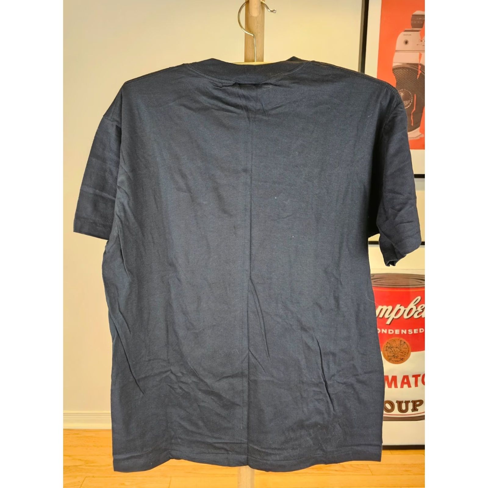 Vintage VINTAGE Summer Strand T-Shirt Black Cotton Short Sleeve Round Neck SZ L Mens 80s Myrtle Beach S.C. Single Stitch NWOT Logo Size US L / EU 52-54 / 3 - 6 Thumbnail