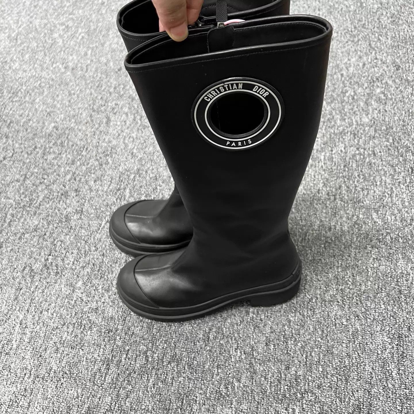 Dior Dior Black Round Cutout Ankle Boots Size US 6.5 / IT 36.5 - 4 Thumbnail