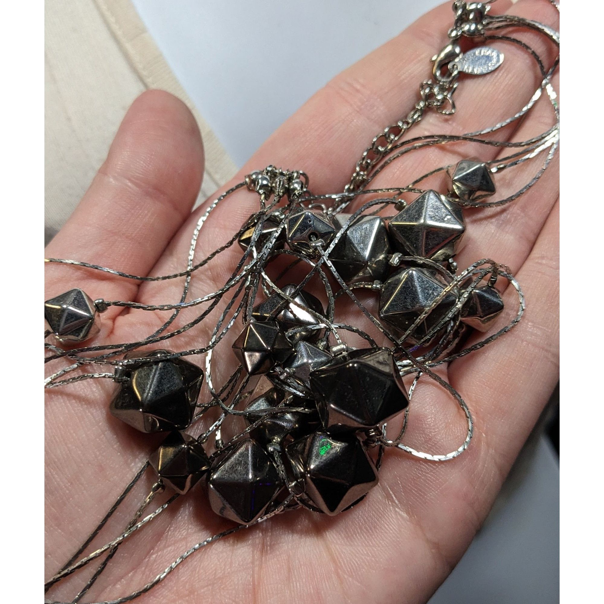 Other Ali-Khan New York Modern Layered Geometric Beaded Metallic N Size ONE SIZE - 3 Thumbnail