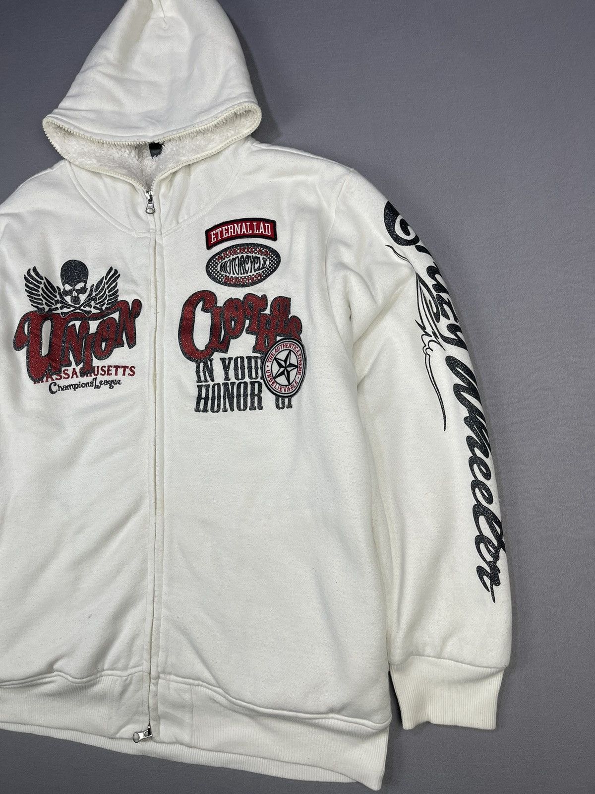 Hypebeast The Big Game Union Clothes Skull Overprint Full Zipper Size US L / EU 52-54 / 3 - 6 Thumbnail