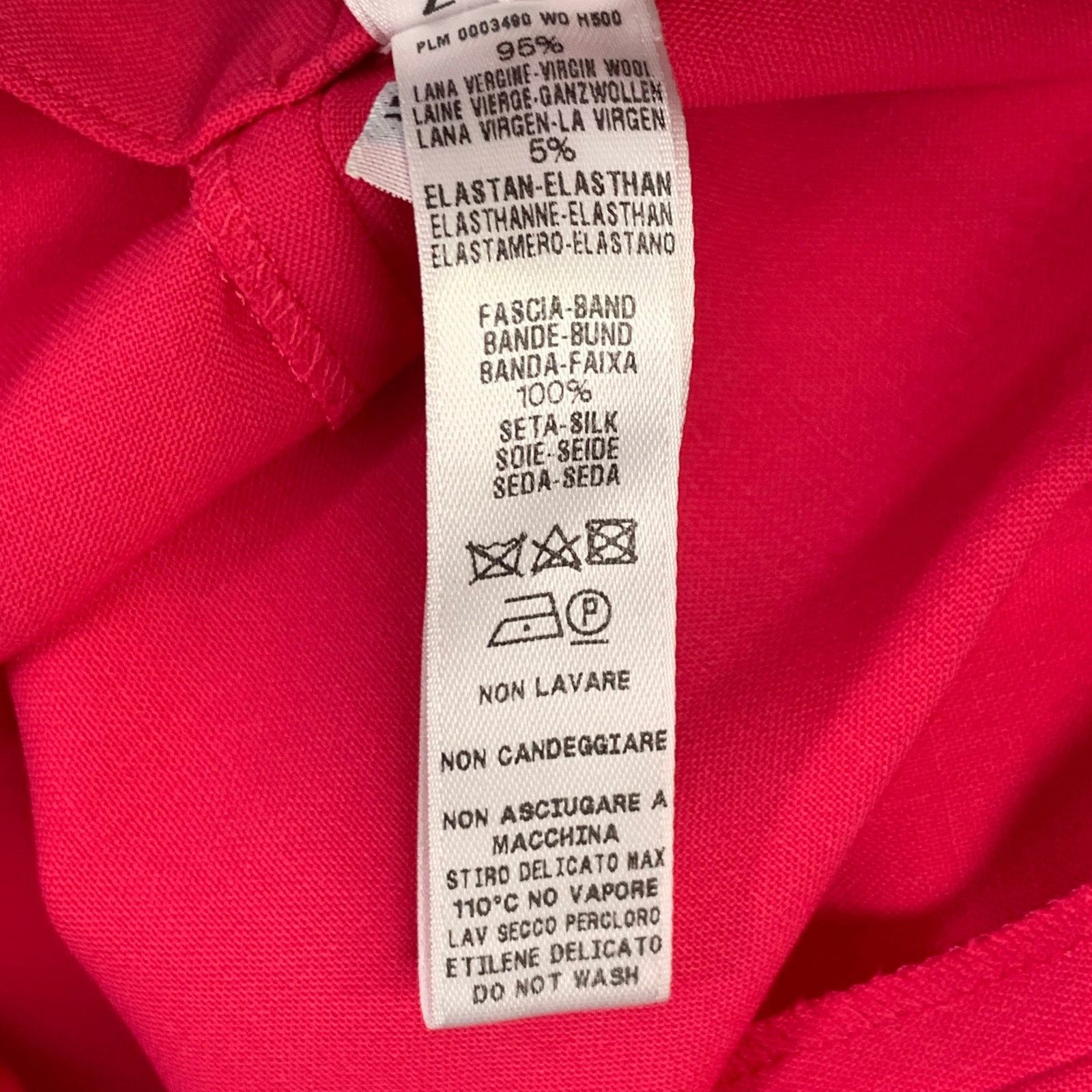La Perla LA PERLA Size 4 Hot Pink Wool Blend Double Breasted Pantsuit Size 27" / US 4 / IT 40 - 17 Thumbnail
