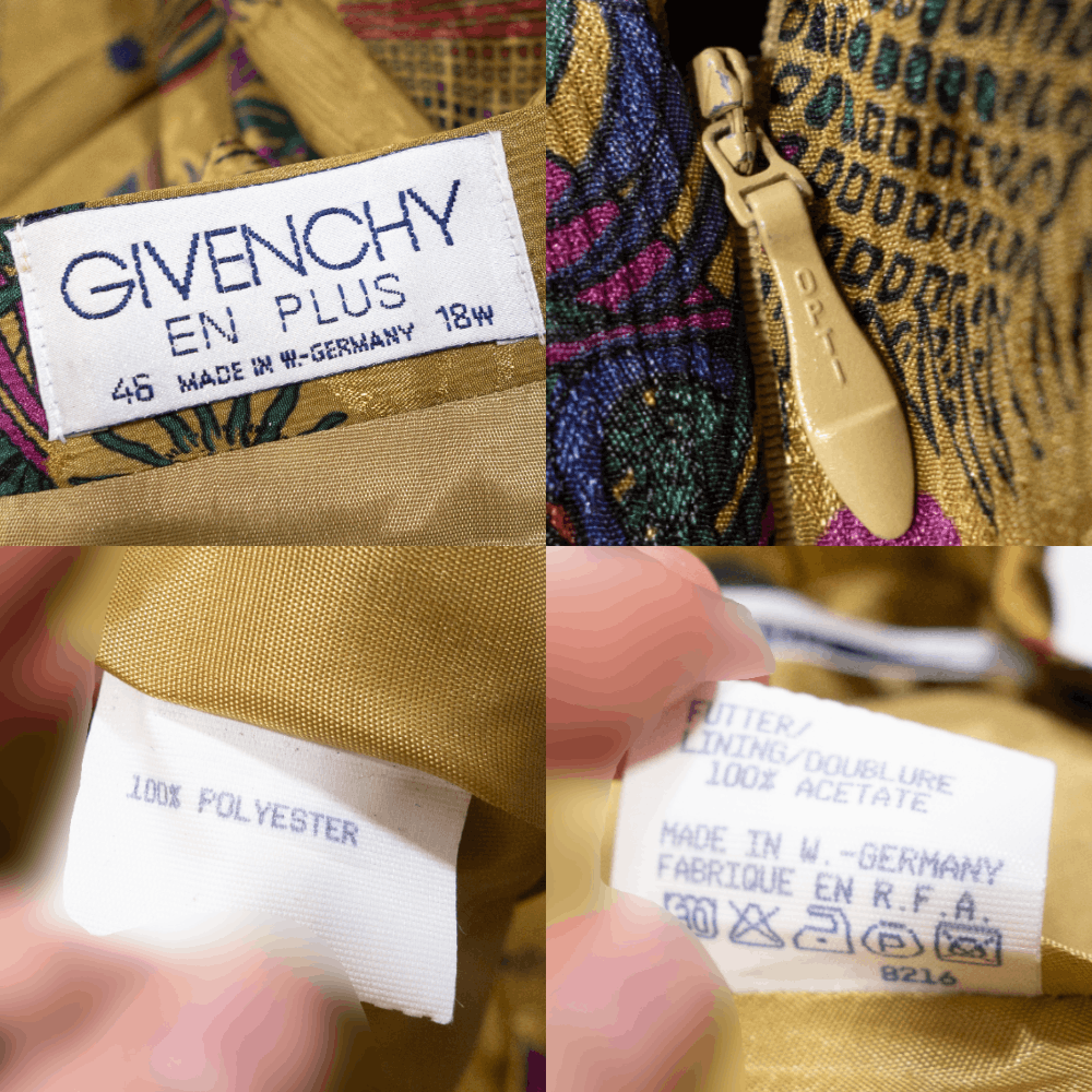 Givenchy 80S Acid Printed Skirt Vintage Made in West Germany Size 32" / US 10 / IT 46 - 5 Thumbnail