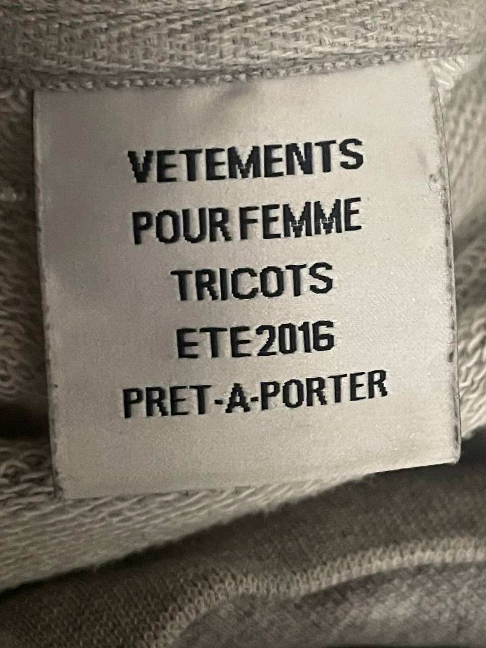 Vetements Reversible hoodie heather grey Size US S / EU 44-46 / 1 - 9 Thumbnail