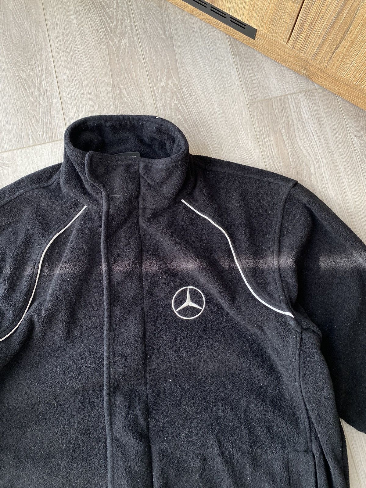 Mercedes-Benz Vintage Mercedes Benz Service Formula 1 Racing Fleece Jacket Size US L / EU 52-54 / 3 - 3 Thumbnail