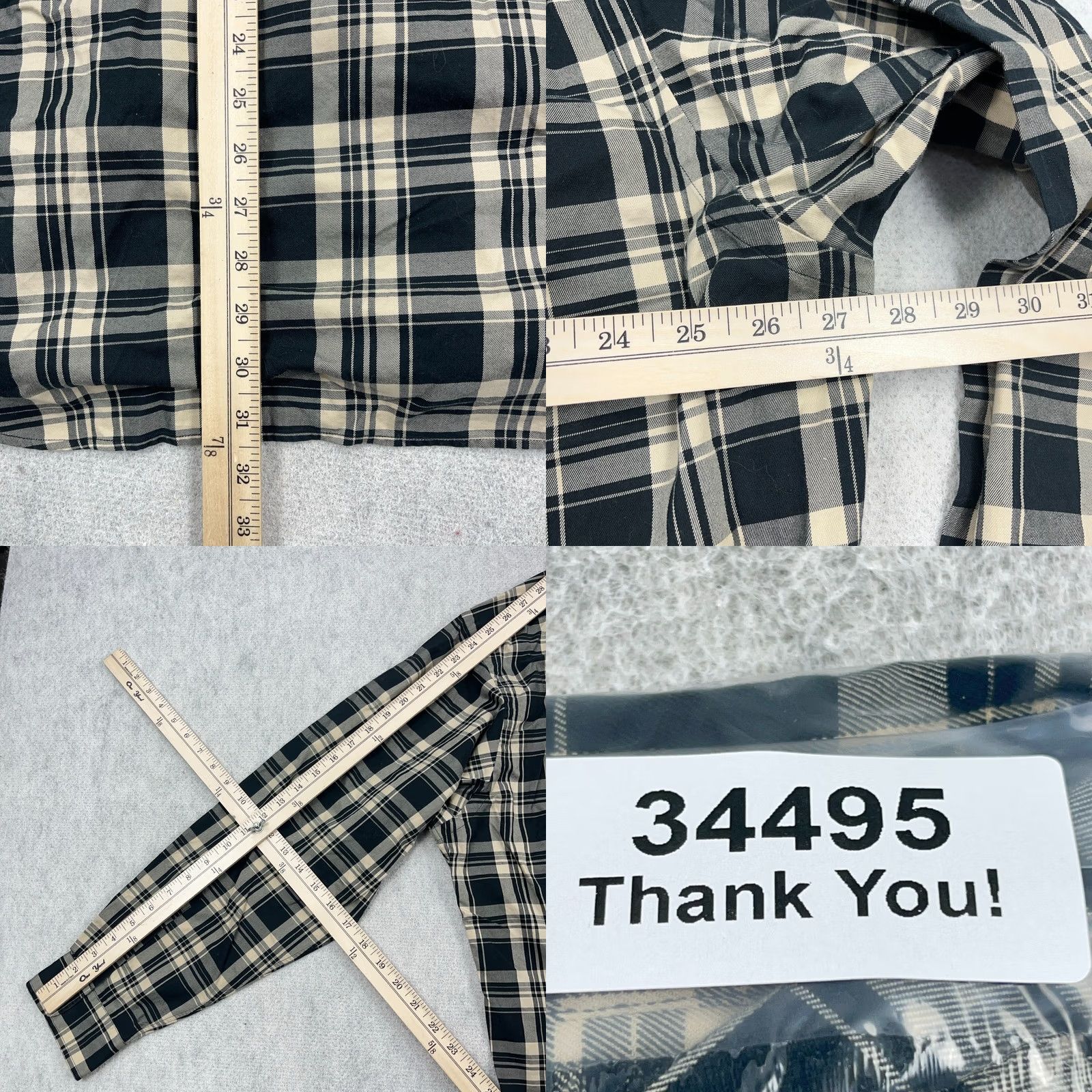 Ralph Lauren Ralph Lauren Shirt Men XL Black Tan Plaid Button Up Flannel Blake Size US XL / EU 56 / 4 - 8 Thumbnail